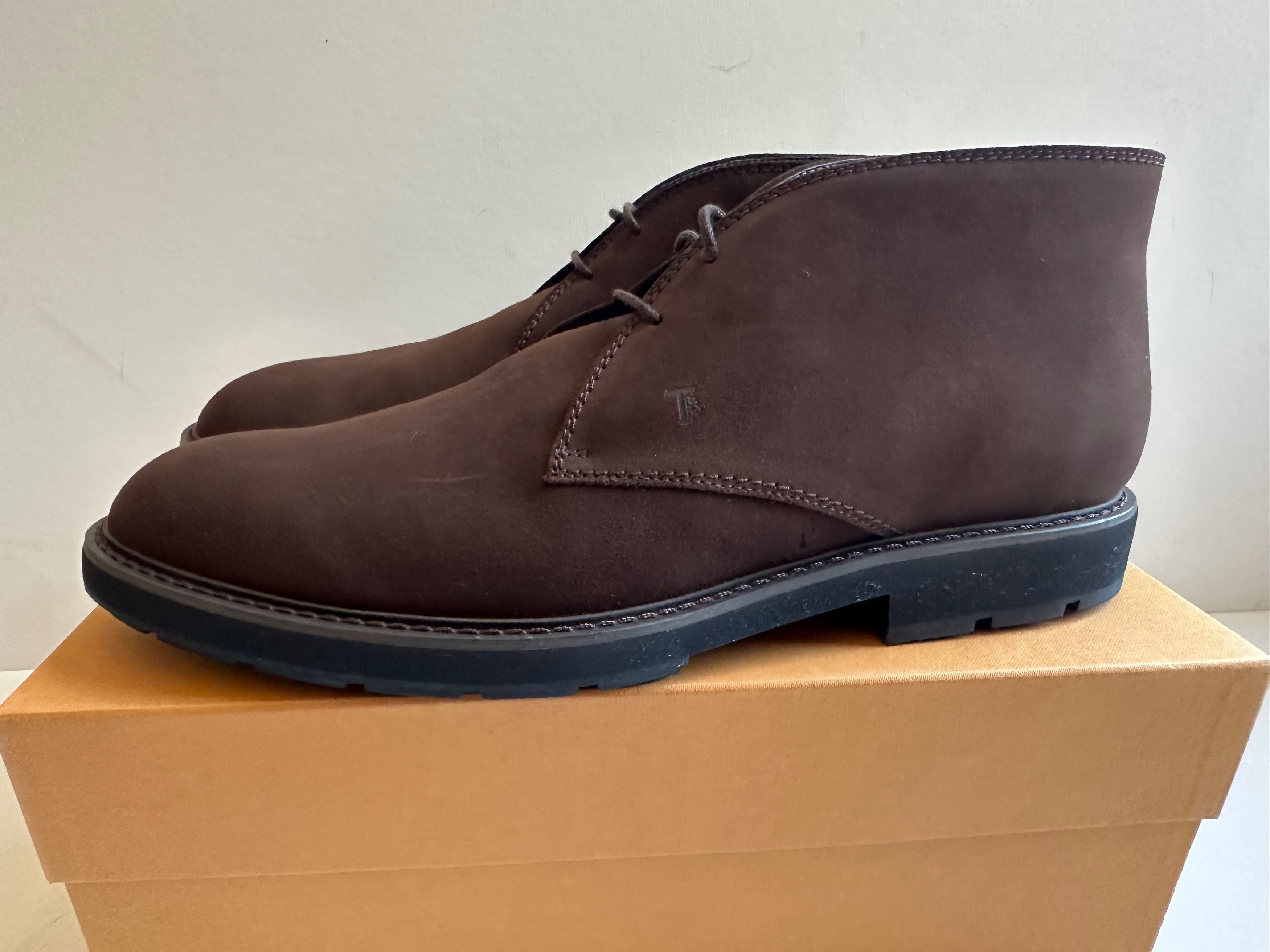 Tod's Tod's Suede Desert Chukka Boots - Brown - Size US14 (UK13) Size US 14 / EU 47 - 6 Thumbnail