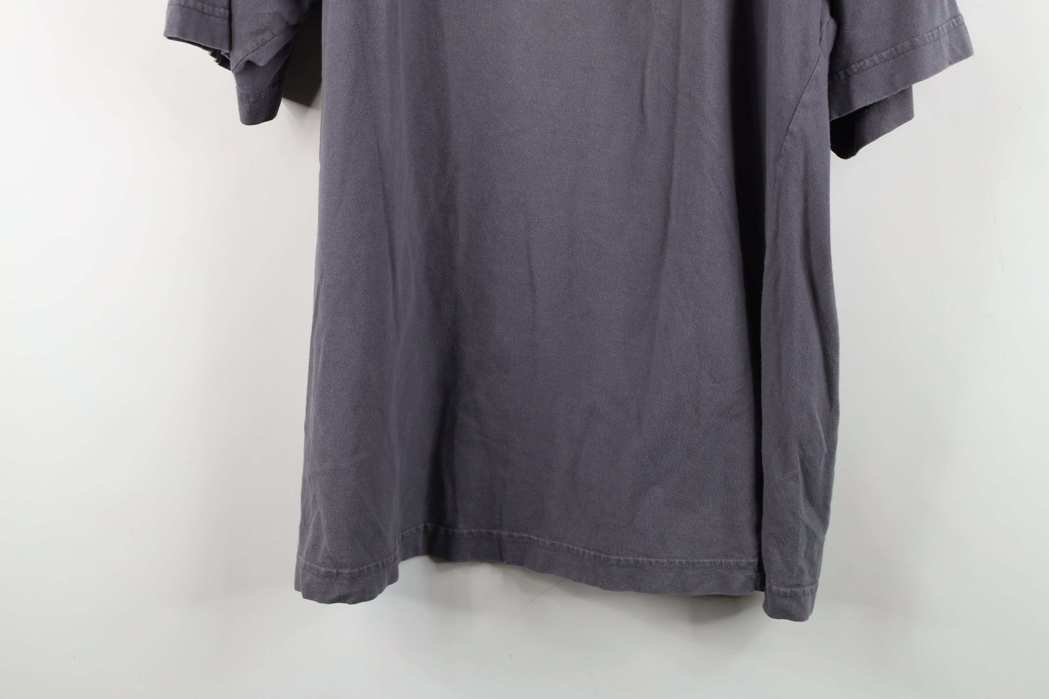 Vintage Vintage 90s Y2K Streetwear Faded Blank Cotton T-Shirt Gray Size US M / EU 48-50 / 2 - 13 Thumbnail