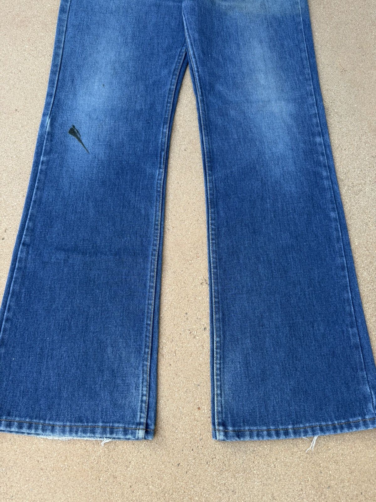 Other Vtg 80’s Plain Pocket Bootcut Flare Faded Denim Jeans 33x32 Size US 33 - 3 Thumbnail