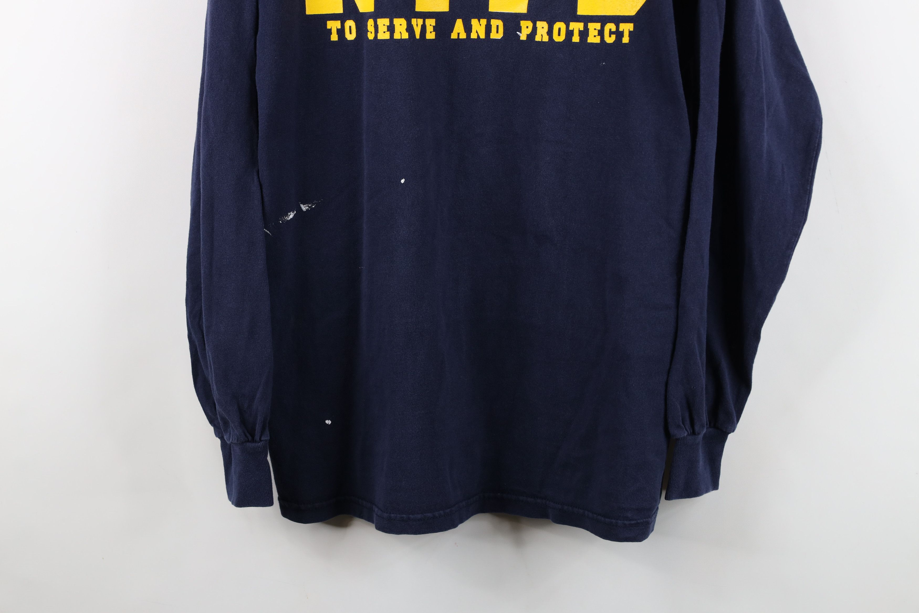 Vintage Vintage 90s Y2K NYPD New York Police Department T-Shirt Size US L / EU 52-54 / 3 - 3 Thumbnail