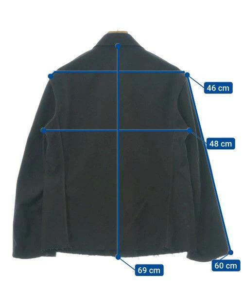 Comme des Garcons SHIRT Jacket Blouson Wool Polyester Button Up Plain Black Size US S / EU 44-46 / 1 - 3 Thumbnail