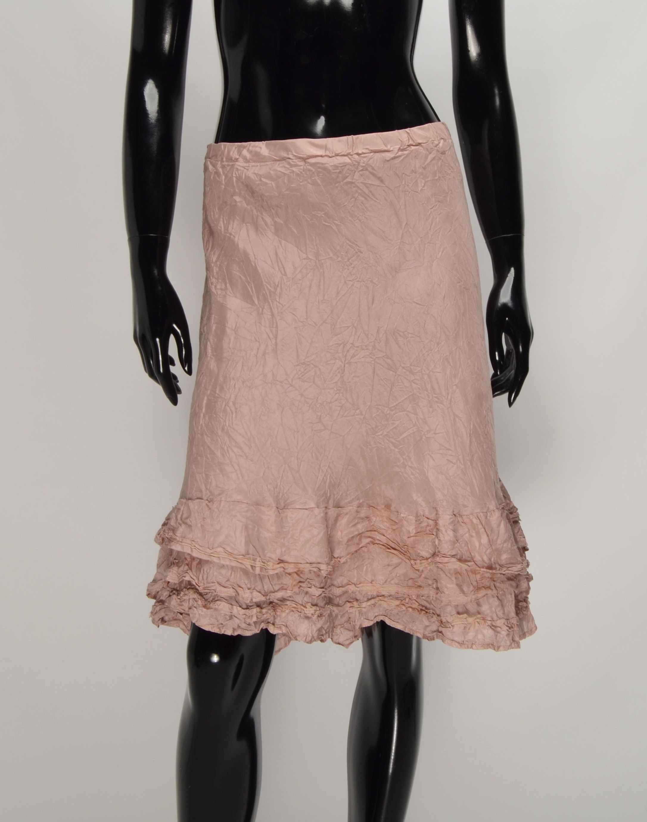 Other Nile Atelier Y2K Dusty Rose Cottage Coquette Silk Skirt Size 23" - 1 Thumbnail