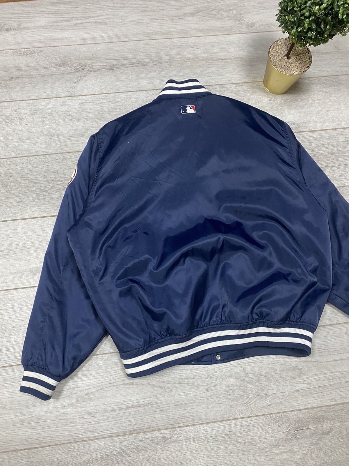 MLB Majestic Yankees vintage baseball bomber varsity buttons Size US XXL / EU 58 / 5 - 10 Thumbnail
