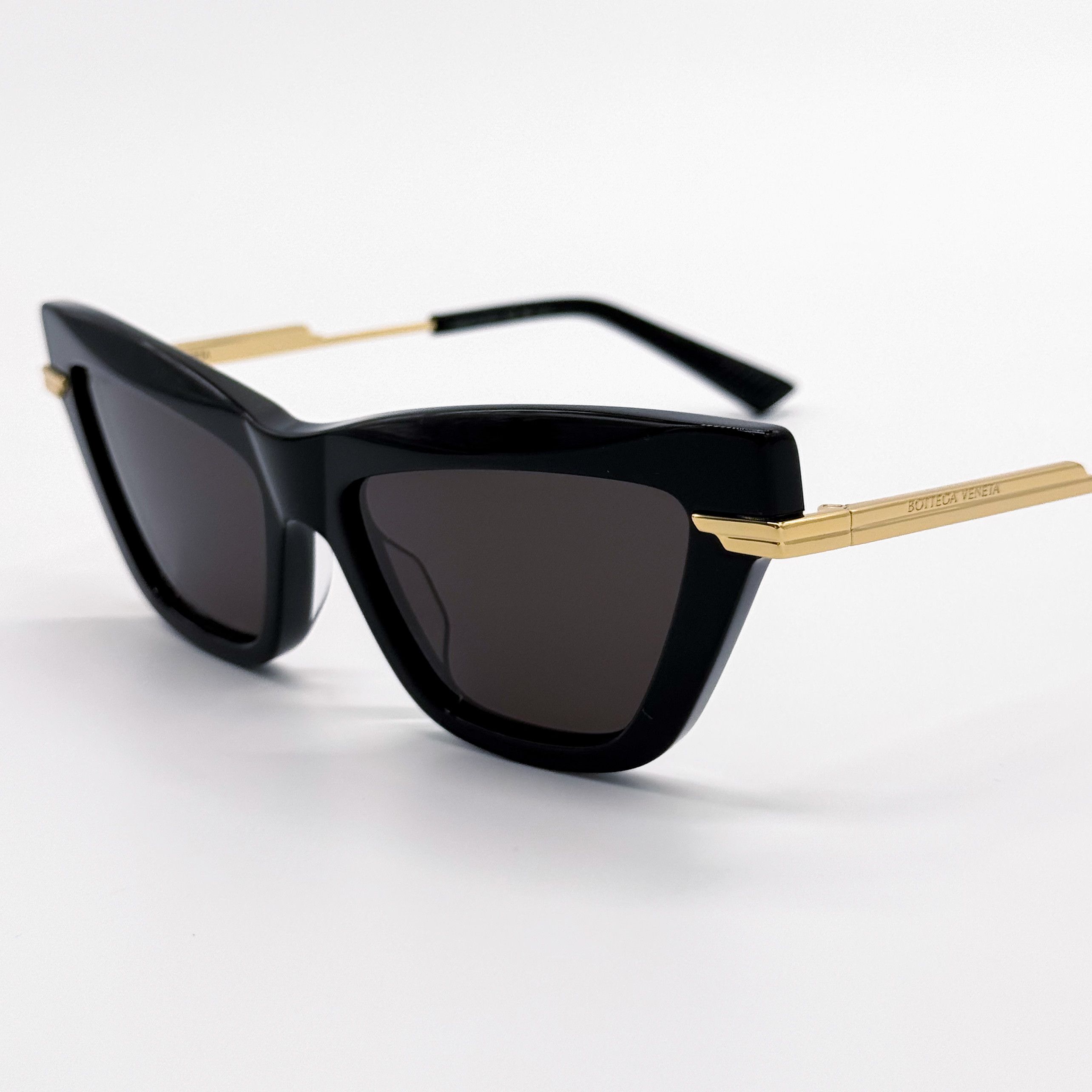 Bottega Veneta NEW BOTTEGA VENETA BV1241S 001 SUNGLASSES WOMEN BLACK GOLD Size ONE SIZE - 7 Thumbnail