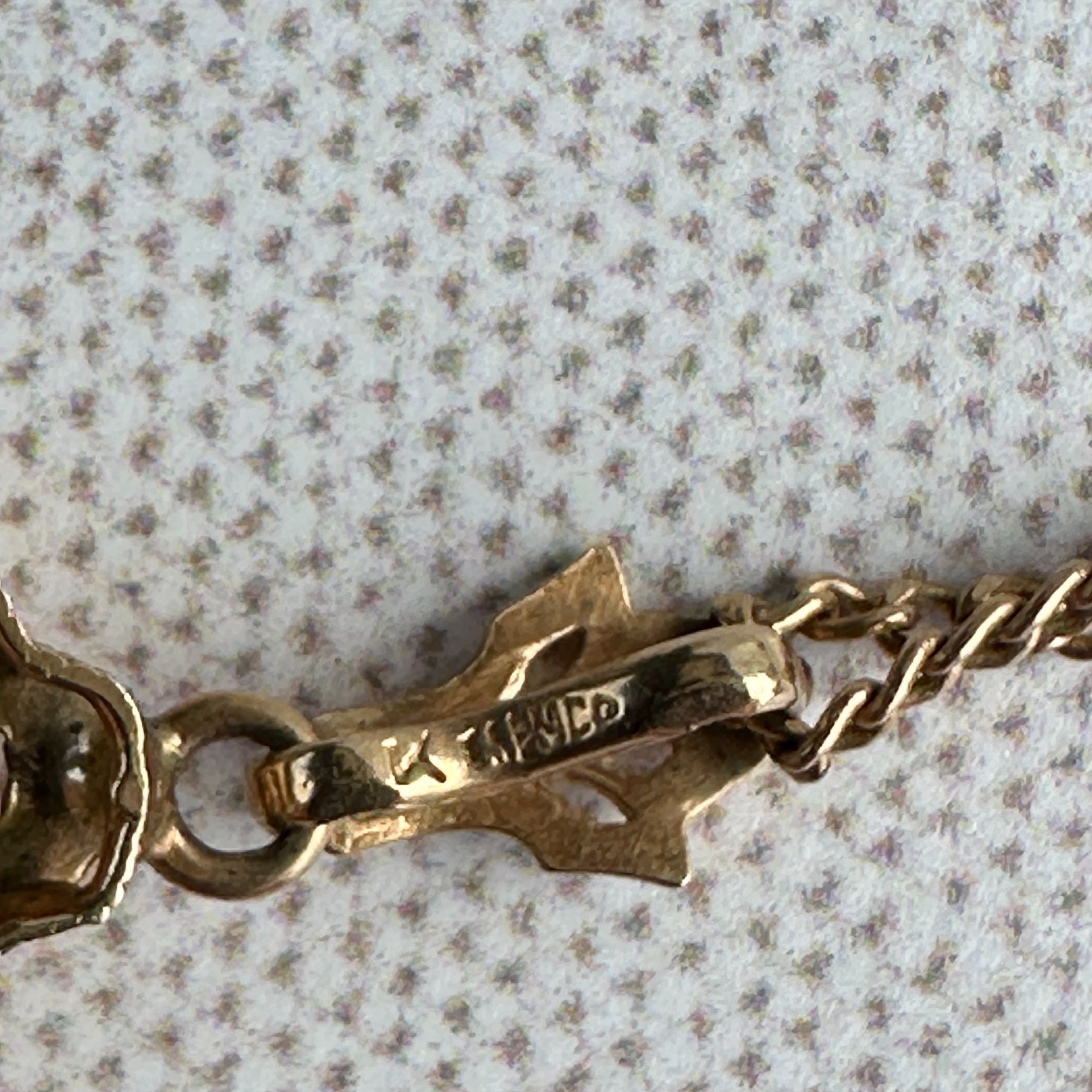 Other 14K Gold Esposito Jewelry Co.Pendant Necklace with Green Gla Size ONE SIZE - 7 Thumbnail