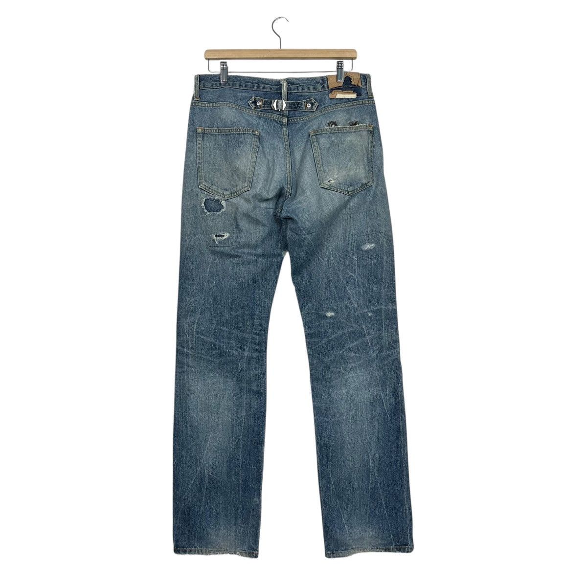 Sophnet. Vintage Sophnet Sashiko Distressed Motive Denim Jeans Size US 32 / EU 48 - 5 Thumbnail