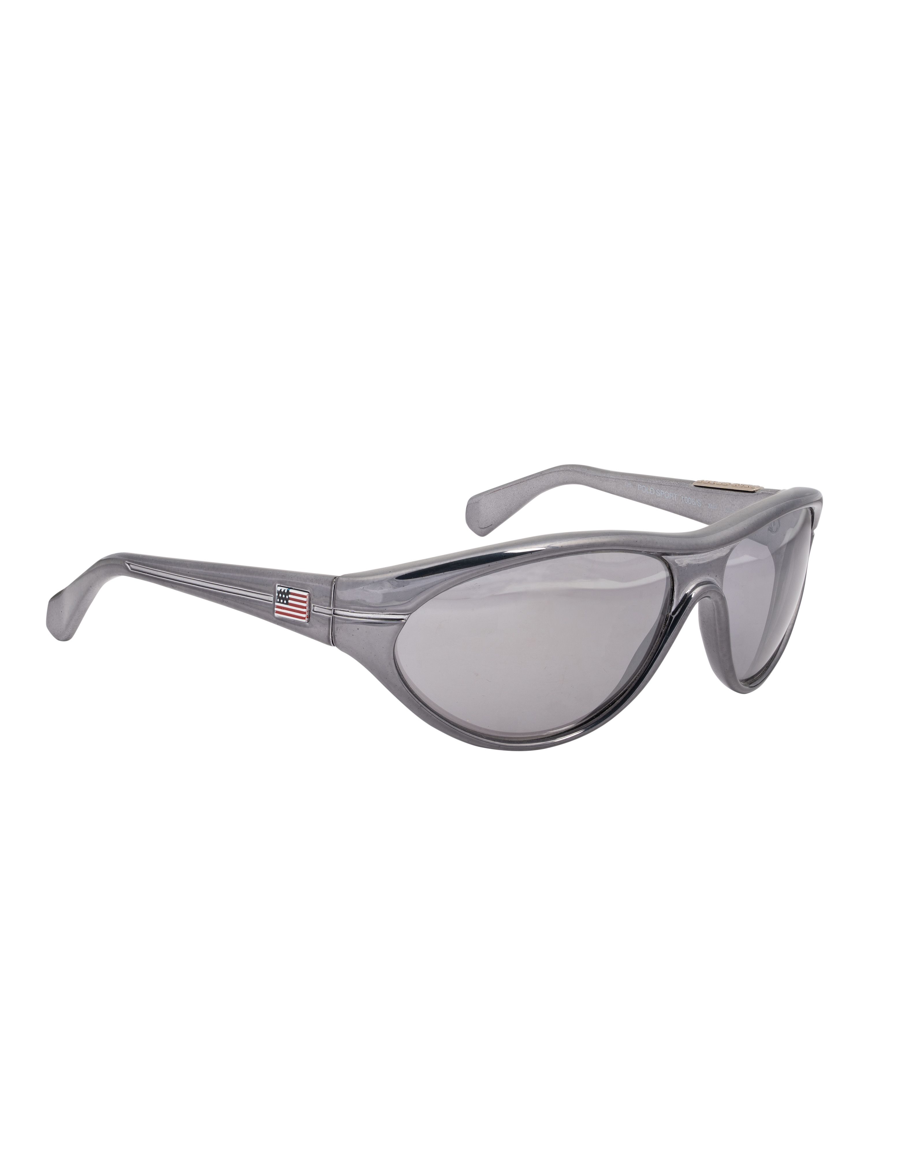 Polo Ralph Lauren Ralph Lauren Polo Sport '90s Dark Silver Plastic Sunglasses Size ONE SIZE - 3 Thumbnail