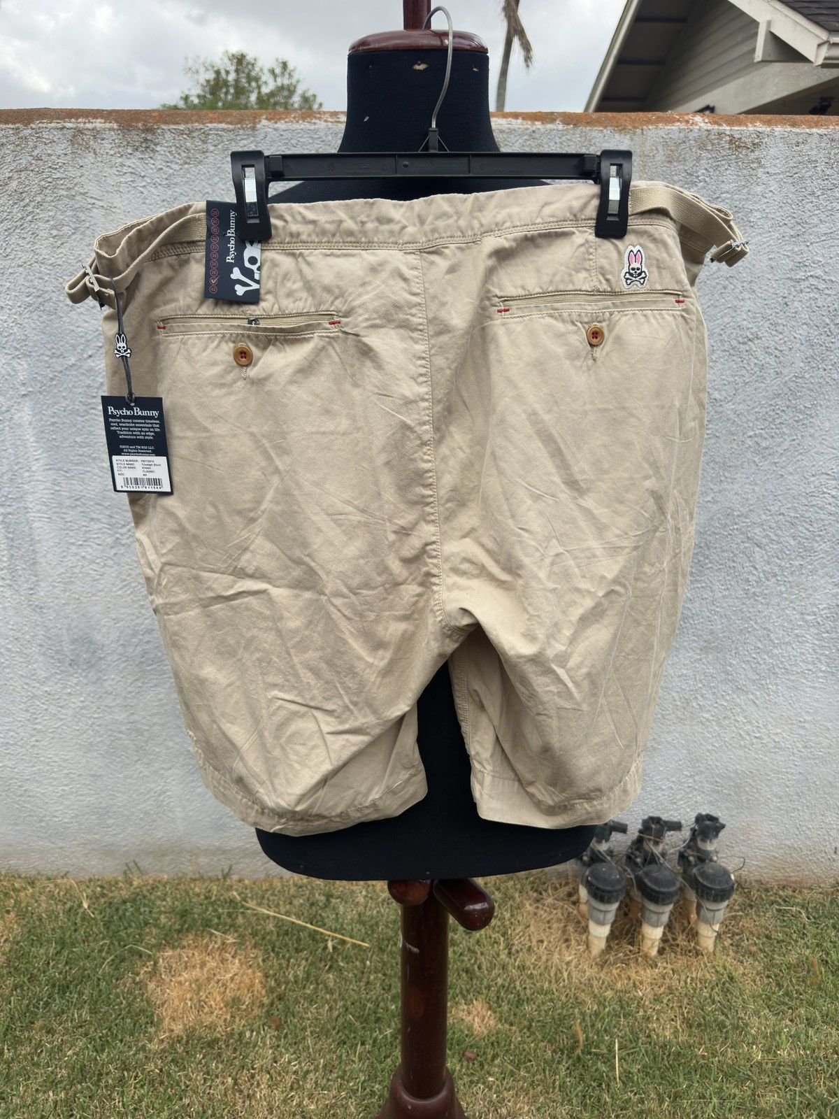 Psycho Bunny New Psycho Bunny Triumph Shorts Khaki Classic Men's 40 Size US 40 / EU 56 - 2 Thumbnail