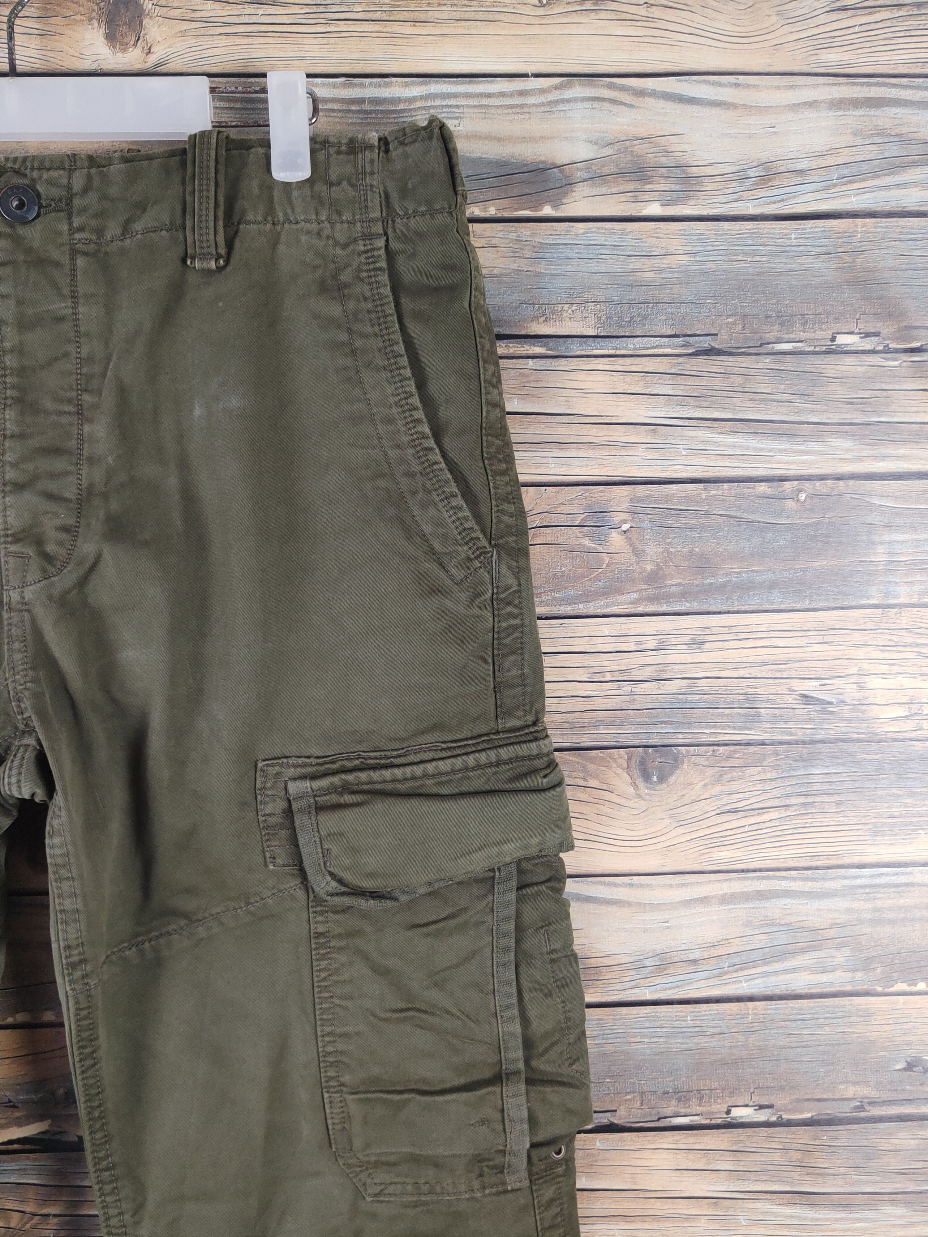Japanese Brand DL Gap Dark Olive Multipocket Cargo Pants #2664 Size US 34 / EU 50 - 5 Thumbnail