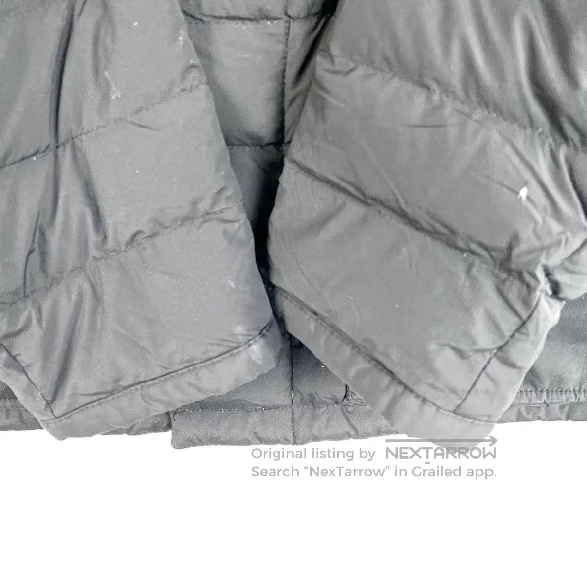 Moncler Black Puffer Jacket with Hood and Button-Front, Size L. Size US L / EU 52-54 / 3 - 6 Thumbnail