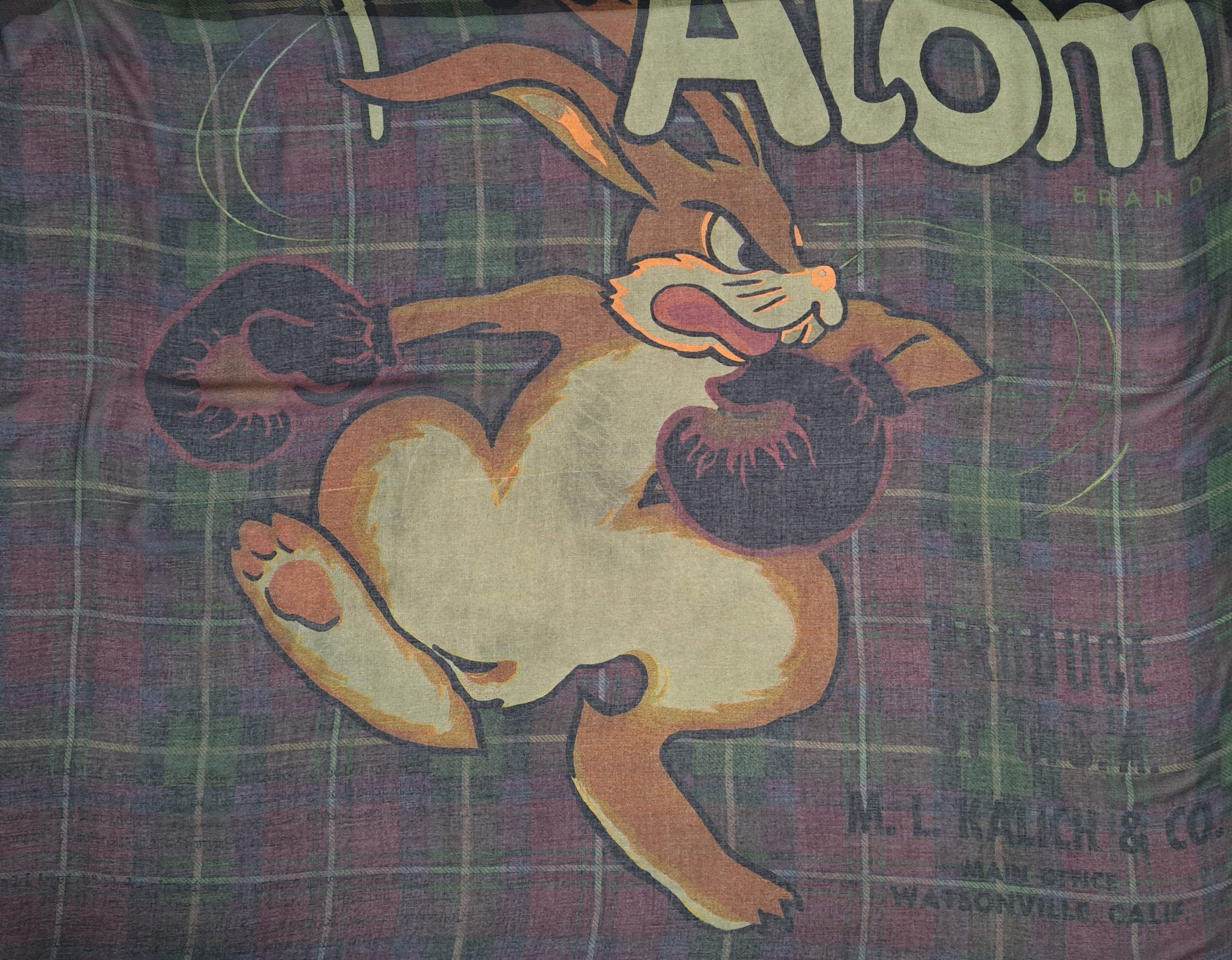 Rundholz Rundholz large modal/cashmere multi boxing rabbit scarf. Size ONE SIZE - 2 Thumbnail
