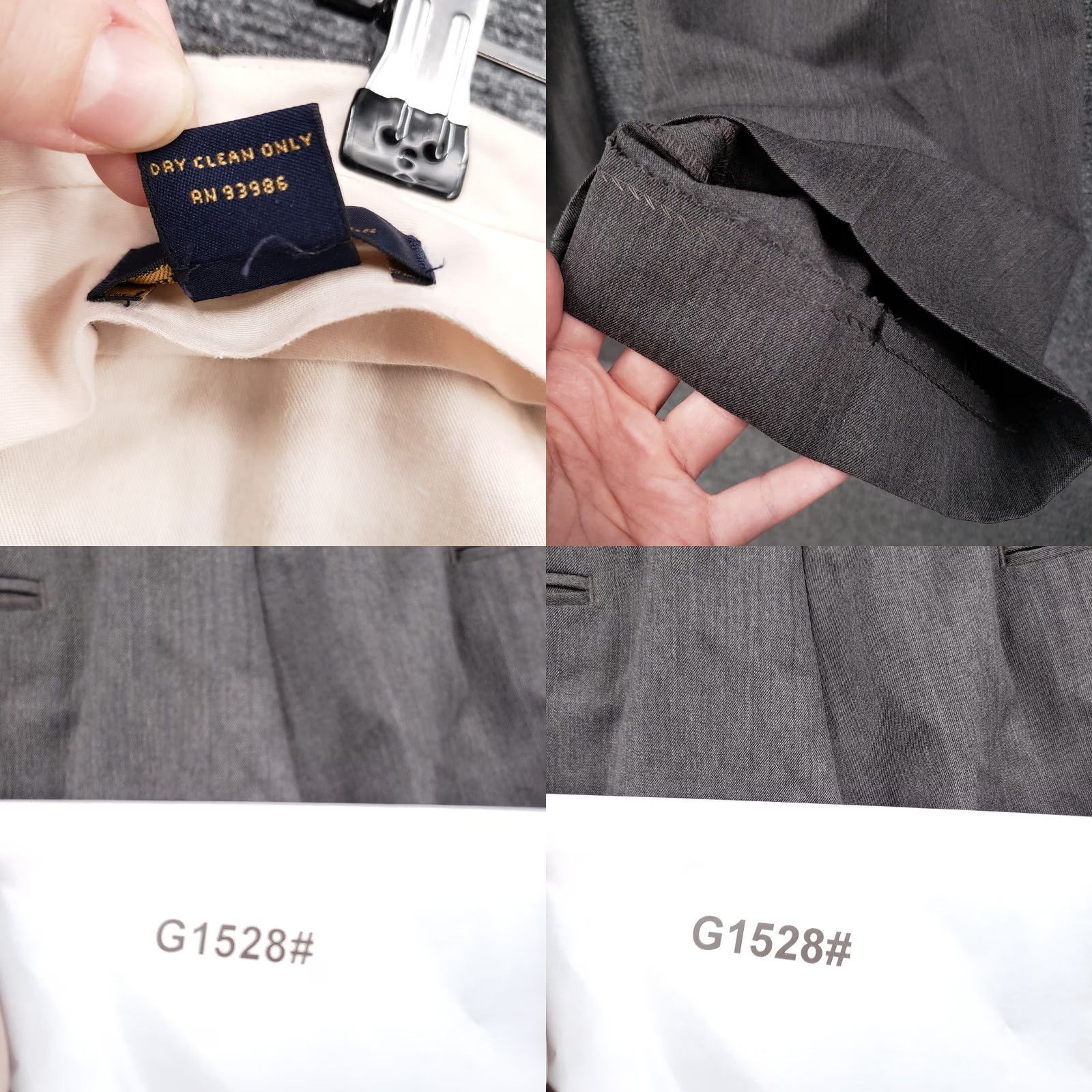 Brooks Brothers Brooks Brothers 346 Mens Dress Pants 40x30 Gray Flat Front Straight Wool Trouser Size US 40 / EU 56 - 9 Thumbnail