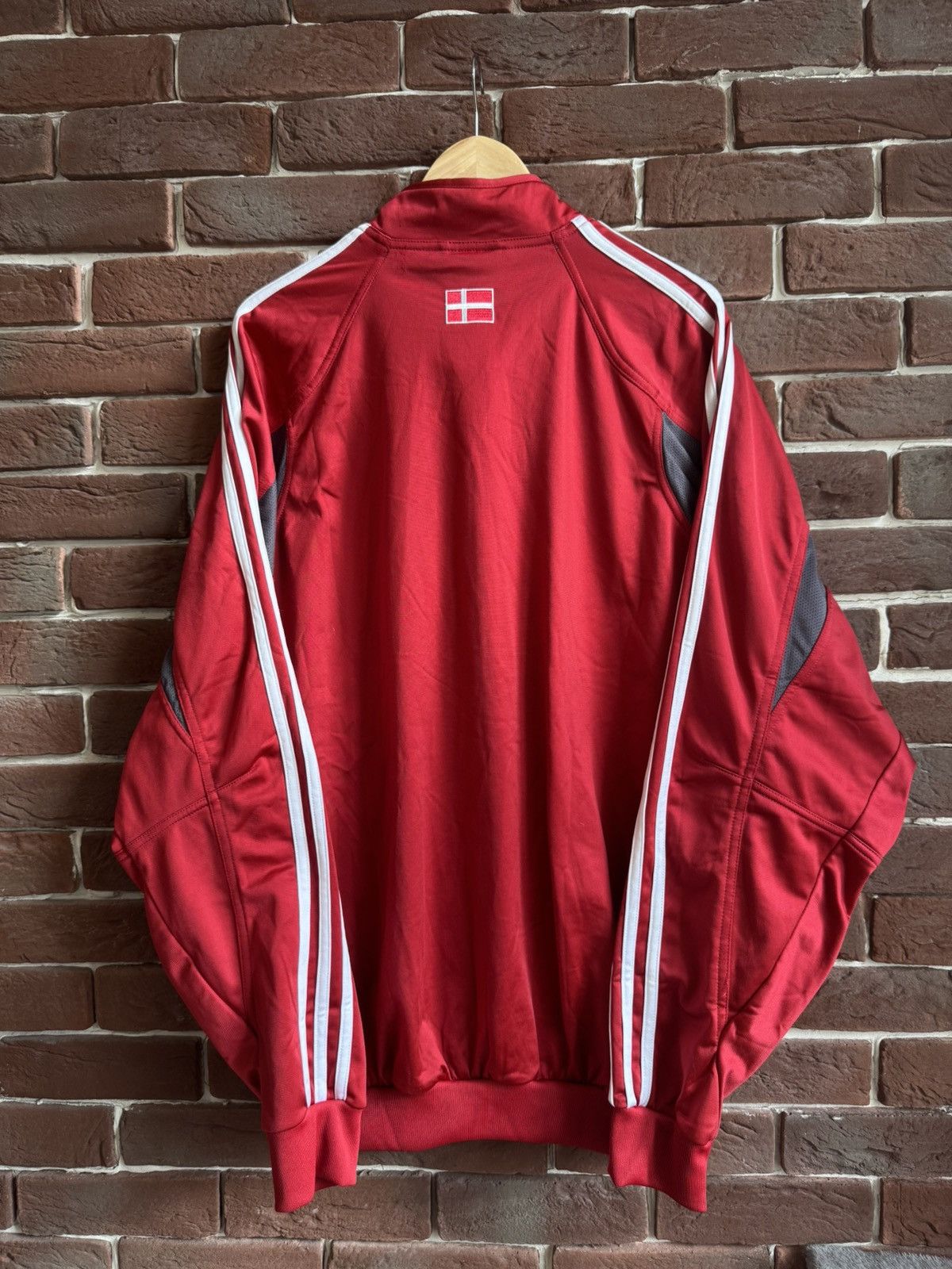 Adidas ADIDAS Dansk Boldspil Union Denmark Track Jacket Soccer 2004 Size US XXL / EU 58 / 5 - 2 Thumbnail