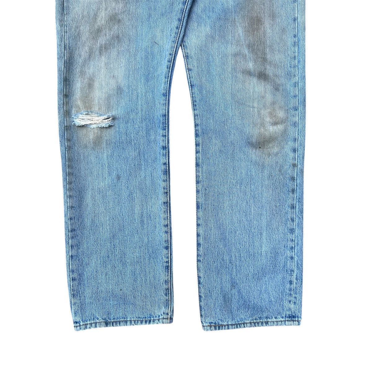 Levi's Vintage 2000s Distressed Thrashed Light Wash Levis 501 Jeans Size US 36 / EU 52 - 2 Thumbnail