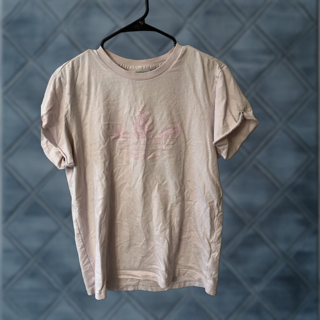 Adidas Adidas Women's T-Shirt Size Small Activewear Athletic Tee Short Sleeve Pink Grap Shirt Womens Adidas Size S / US 4 / IT 40 - 1 Thumbnail