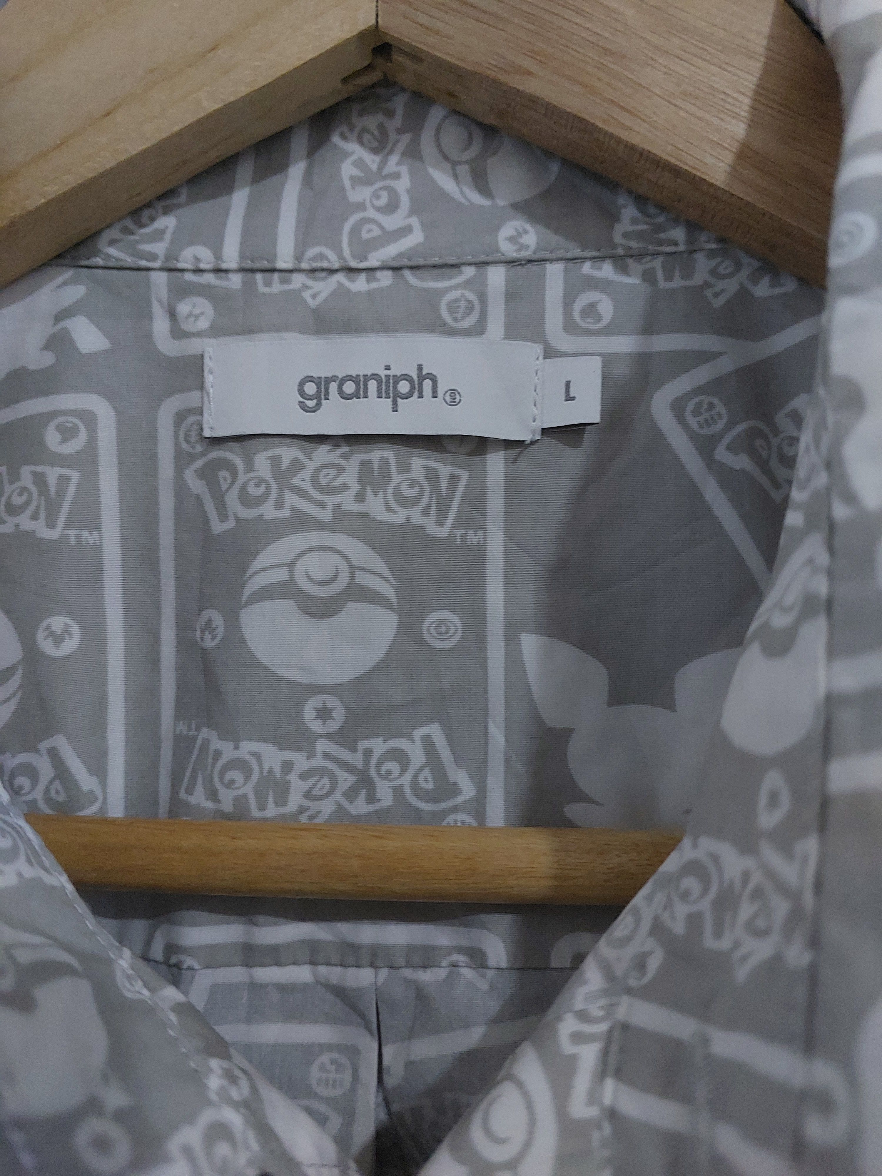 Pokemon POKEMON ANIME PICHU BUTTON UP SHIRT Size US L / EU 52-54 / 3 - 6 Thumbnail