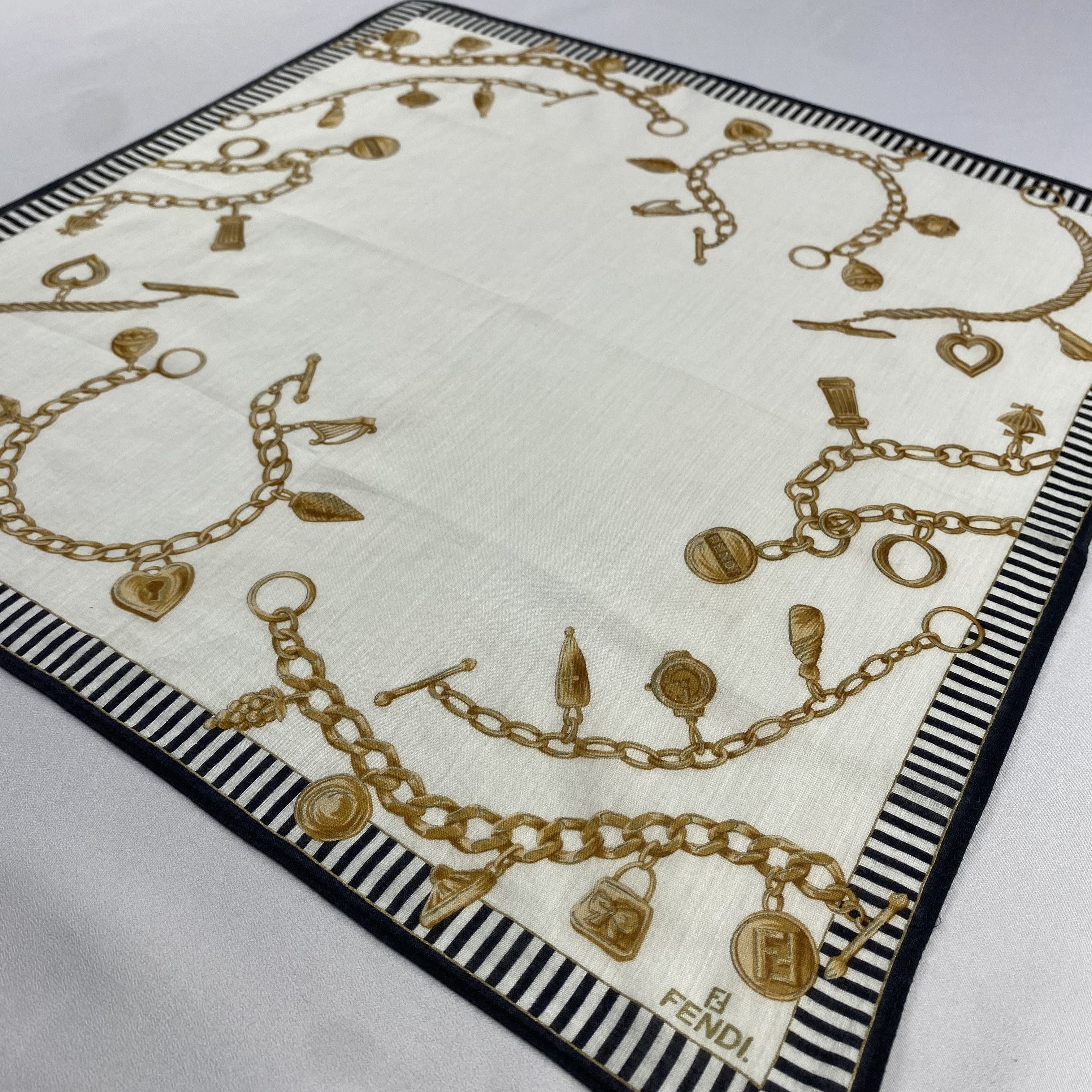 Vintage Fendi Handkerchief / Neckerchief / Bandana-P577 Size ONE SIZE - 2 Thumbnail