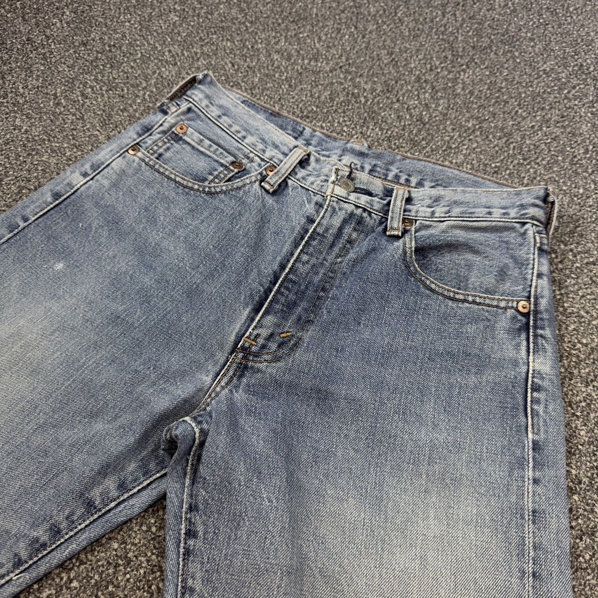 Levi's Vintage Clothing Vintage Big E Levis 502xx Selvedge 80s 90s Faded Aging Denim Size US 29 - 3 Thumbnail