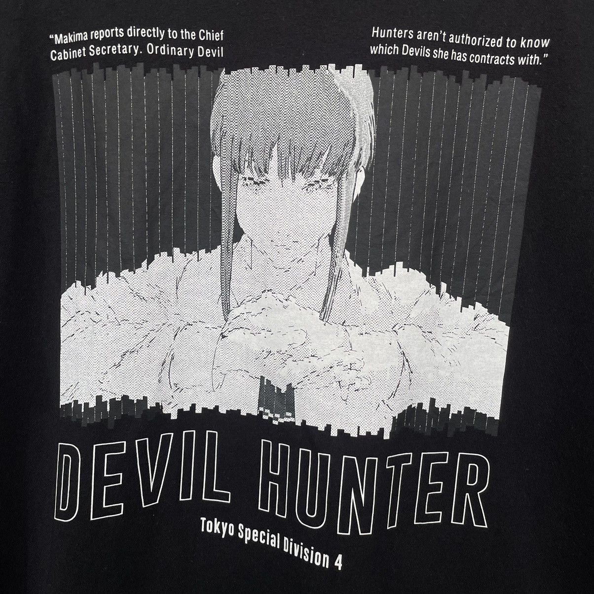 Anime × Cartoon Network × Japanese Brand Anime Chainsaw Man Devil Hunter Maxima Oversized T Shirt Size US XL / EU 56 / 4 - 2 Thumbnail