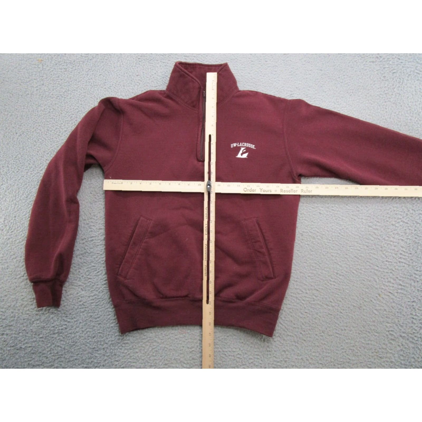 Champion Champion 1/4 Zip Sweatshirt University Red M Men Lacrosse Wisconsin La Crosse Eagles Shirt Size US M / EU 48-50 / 2 - 5 Thumbnail