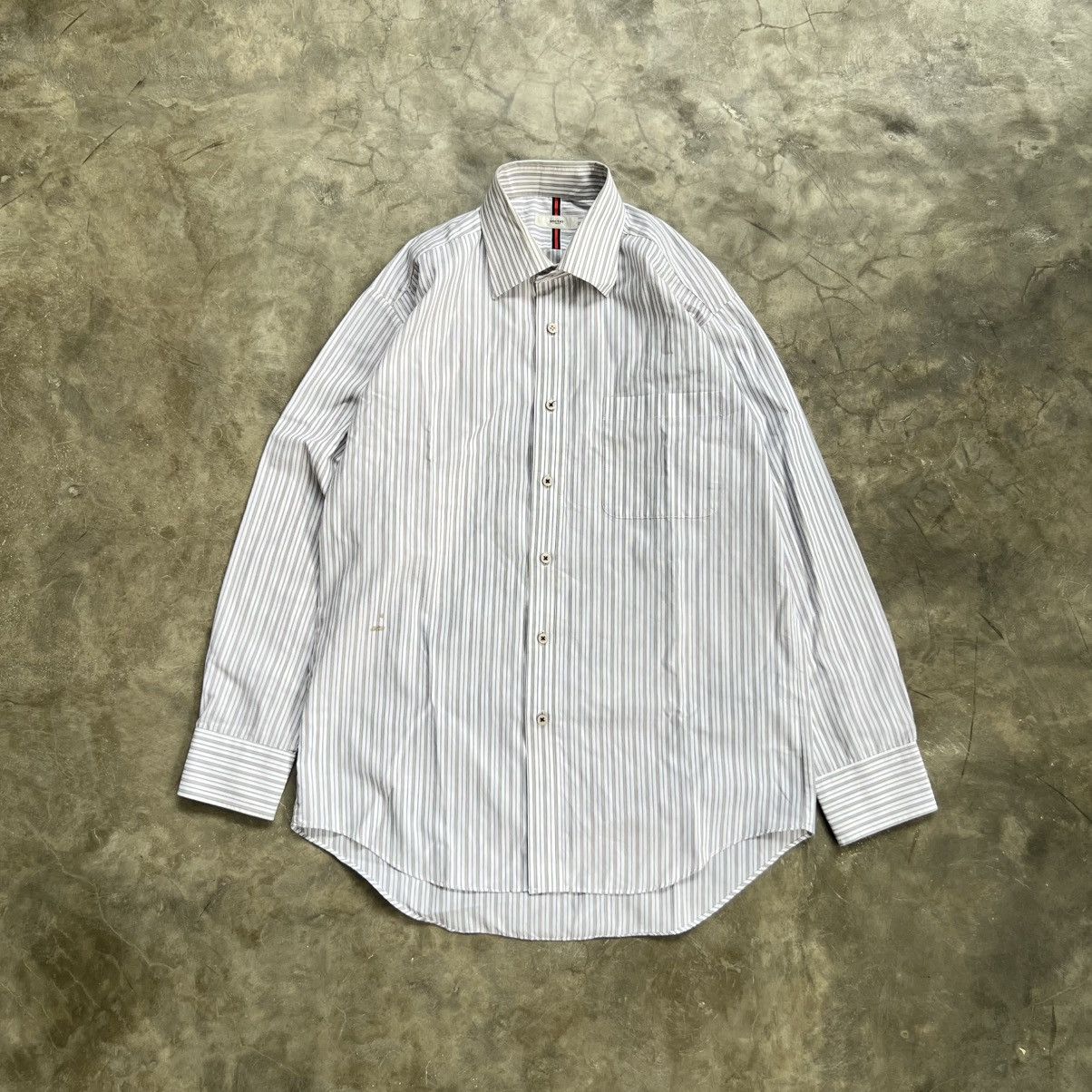 Yohji Yamamoto Sacsny Y’saccs Vertical Stripe Long Sleeve Buttom up Shirt Size US L / EU 52-54 / 3 - 1 Thumbnail