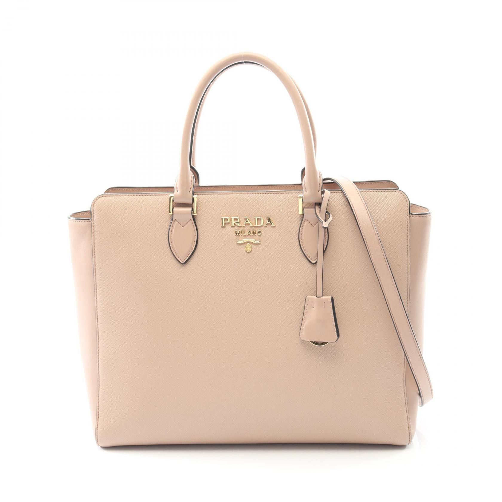 Prada Prada PRADA Saffiano Leather Tote Bag Leather Tote Bag DUTY FREE for USA Size ONE SIZE - 1 Thumbnail