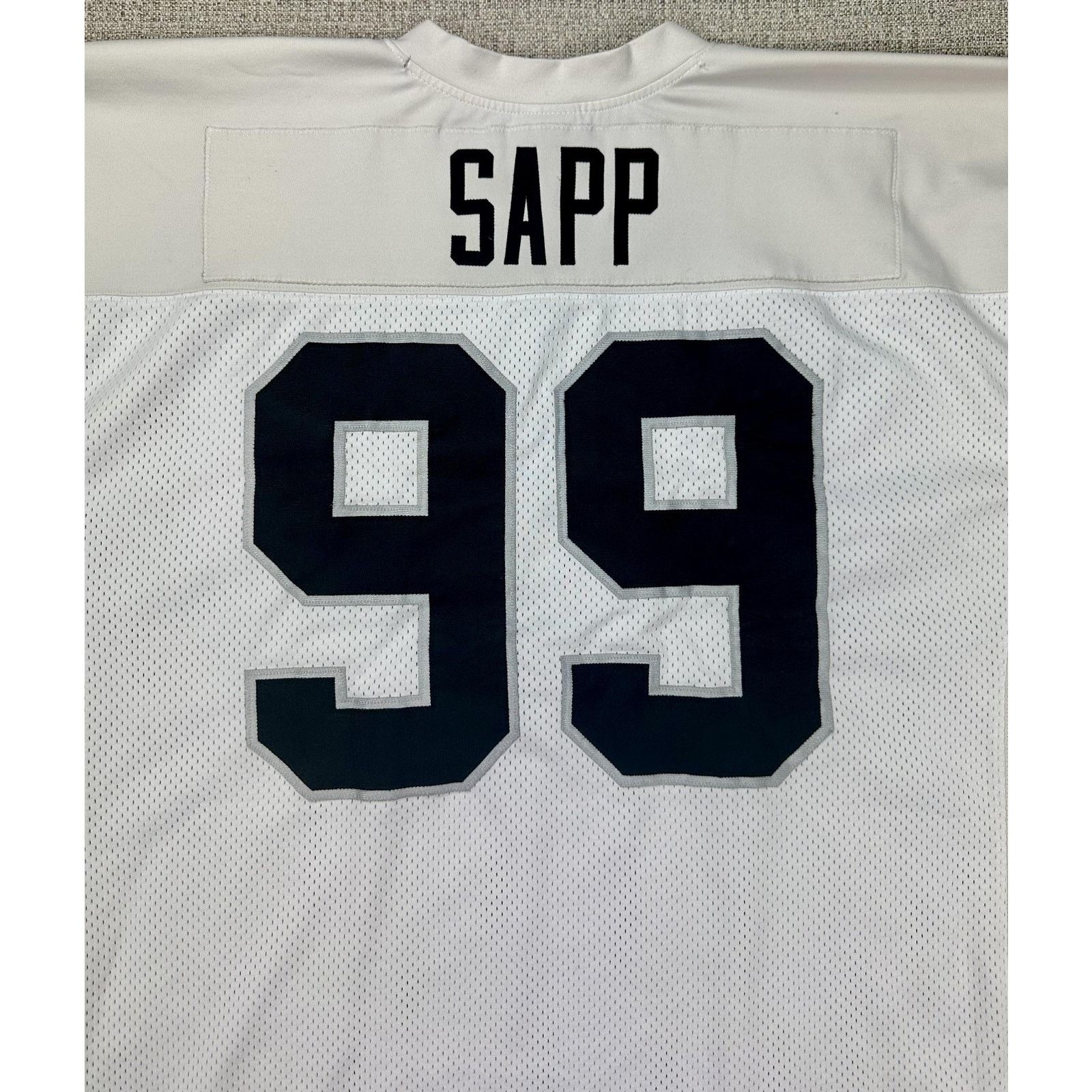 Reebok Reebok Authentic Warren Sapp Oakland Raiders Jersey Stitched Size US XXL / EU 58 / 5 - 17 Thumbnail