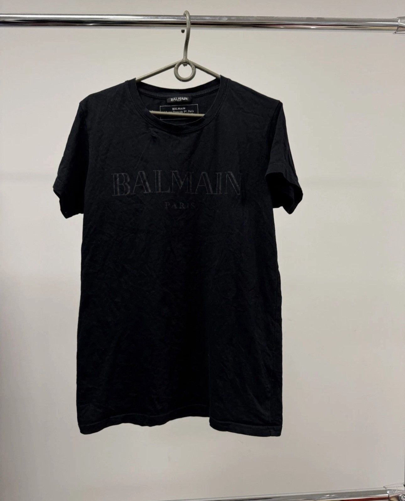 Balmain × Designer × Pierre Balmain Rare Authentic Balmain Paris T -Shirt Big Logo M Size Luxury Size US M / EU 48-50 / 2 - 2 Thumbnail
