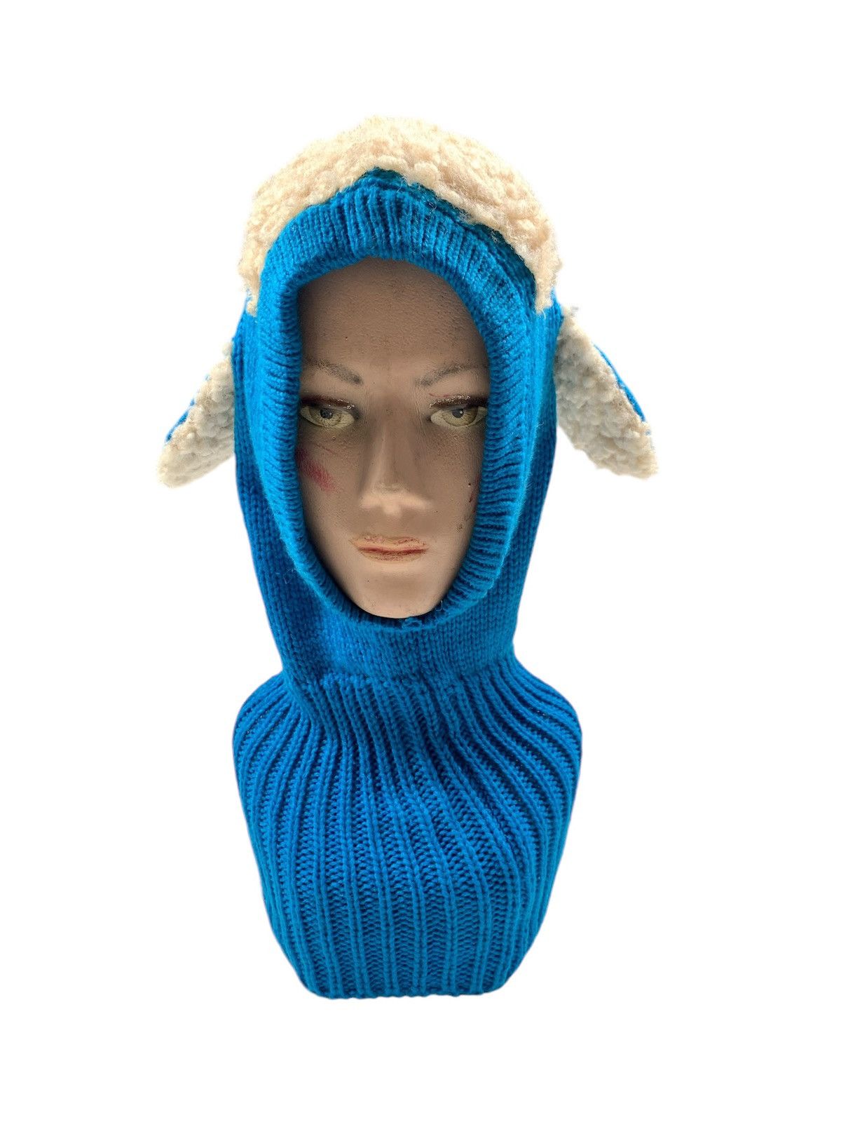 14th Addiction Bunny horn balaclava Masked knitted Beanie hats Size ONE SIZE - 2 Thumbnail