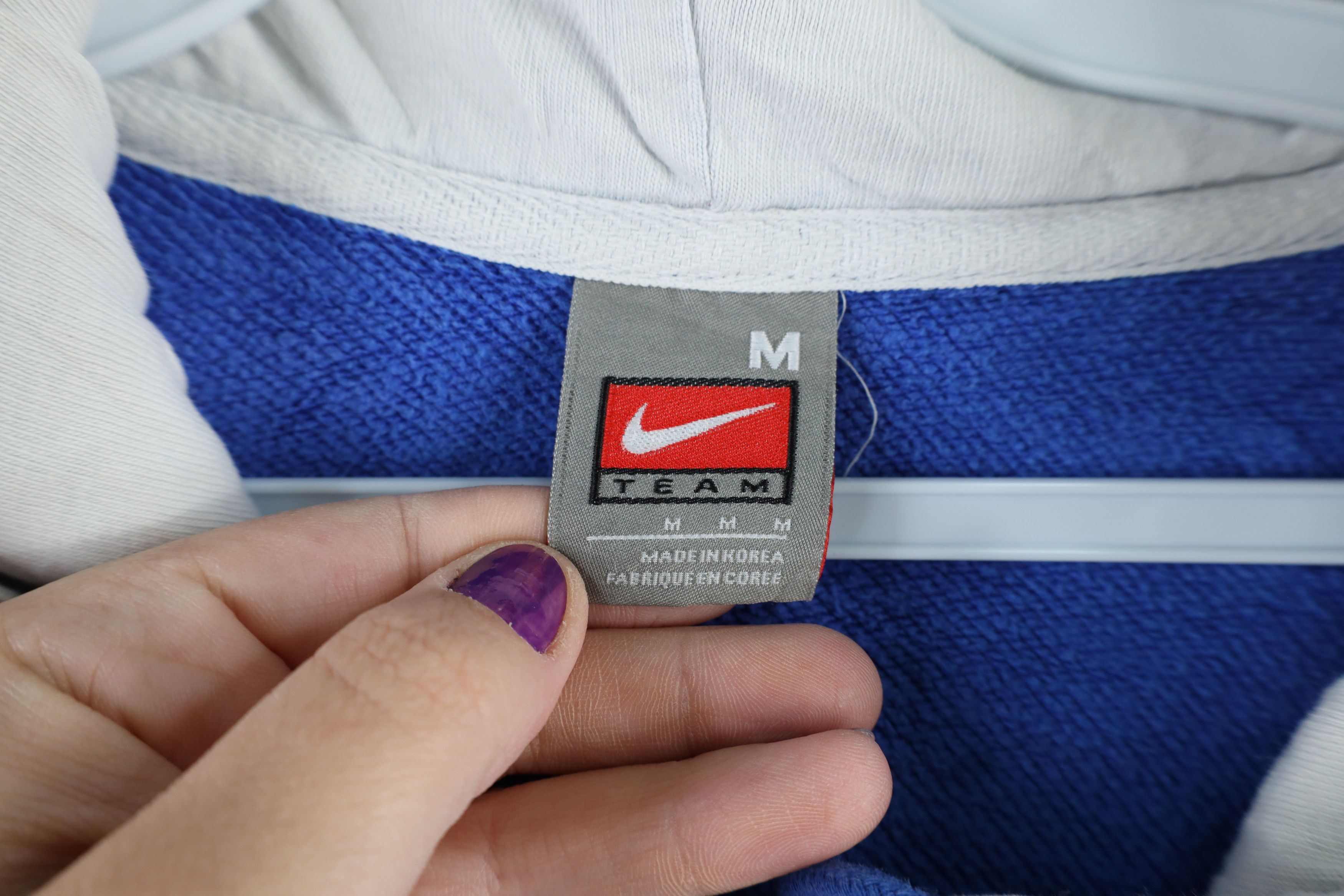 Nike Vintage Nike Mini Swoosh Duke University Lacrosse Hoodie Size US M / EU 48-50 / 2 - 10 Thumbnail