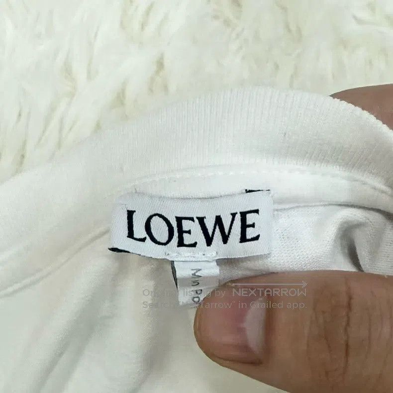 Loewe Loewe Displaced logo white short-sleeve T-shirt Size M / US 6-8 / IT 42-44 - 3 Thumbnail