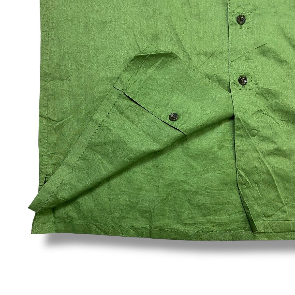 Lancel Lancel Paris logo pocket button shirt green hermes prada Size US L / EU 52-54 / 3 - 7 Thumbnail