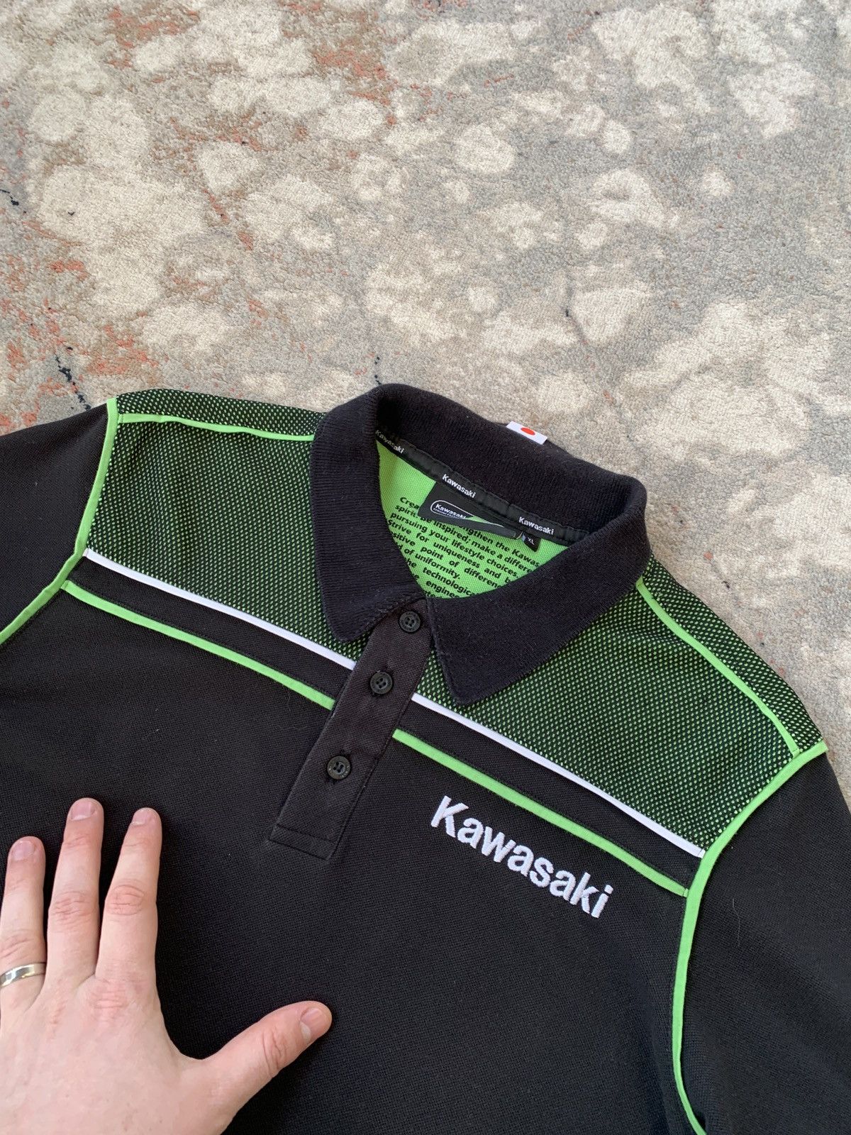 Japanese Brand Kawasaki Polo Tee Size US XL / EU 56 / 4 - 2 Thumbnail