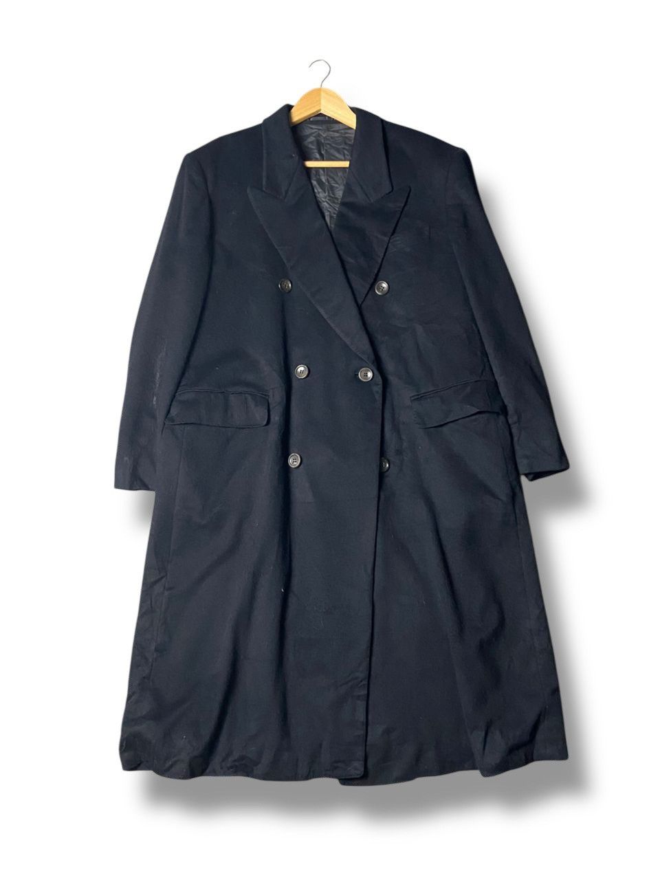 Lanvin Vintage LANVIN Double Breasted Long Wool Coat (140) Size US M / EU 48-50 / 2 - 1 Thumbnail
