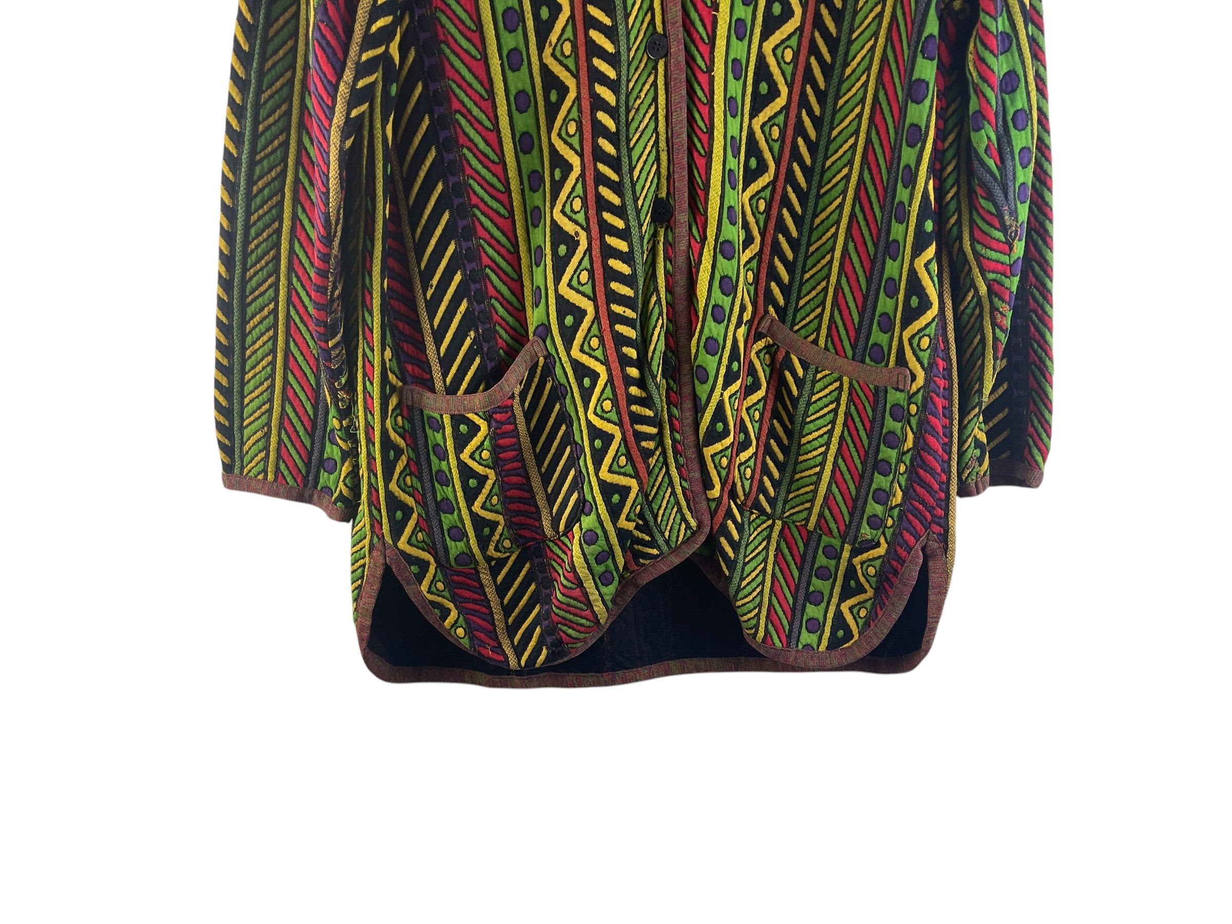 Missoni Missoni Intimo Multicolor Tribal Jacquard Knit Cardigan Size L / US 10 / IT 46 - 9 Thumbnail