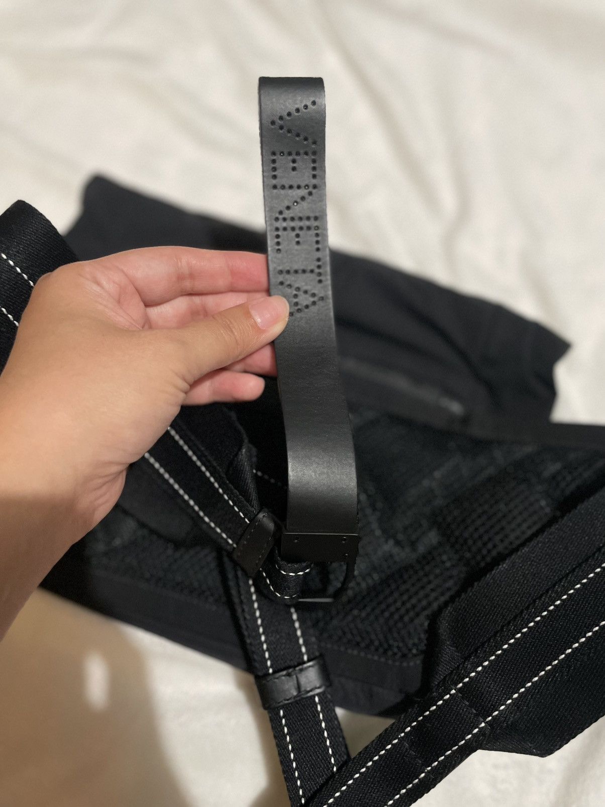 Bottega Veneta Bottega Veneta Black/ Blue Nylon Belt Bag Size ONE SIZE - 17 Thumbnail