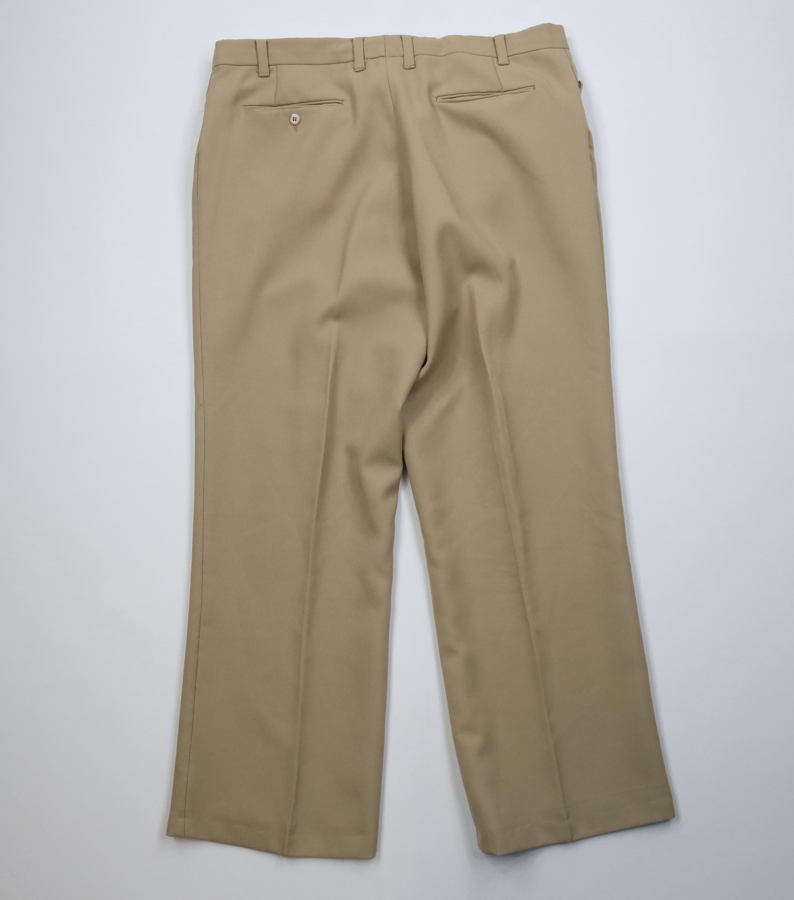 Vintage Vintage 70s Streetwear Flared Wide Leg Chino Pants Beige USA Size US 38 / EU 54 - 10 Thumbnail