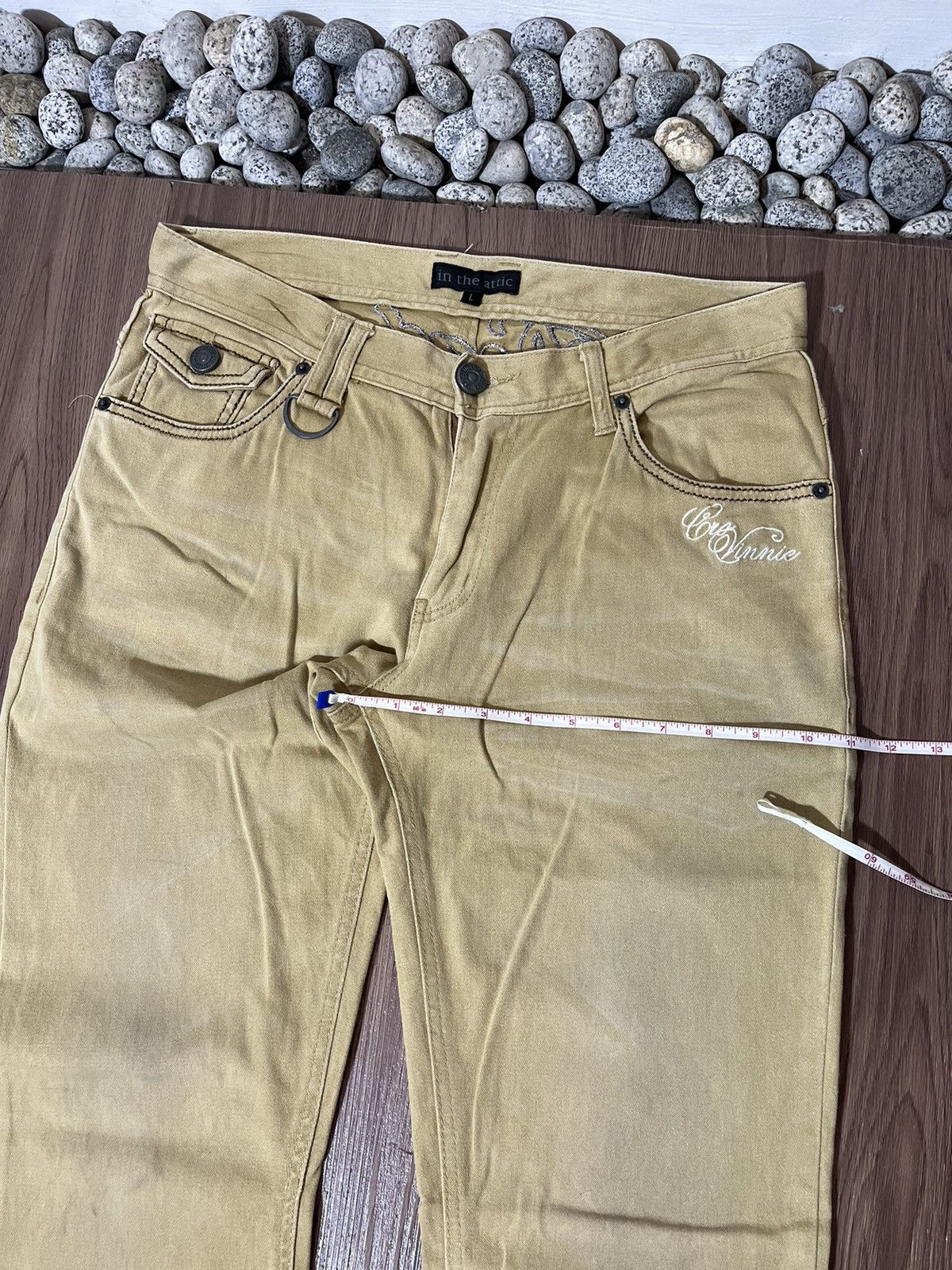 In The Attic × Japanese Brand In The Attic Back Embroidery Suede Pants Size US 33 - 18 Thumbnail