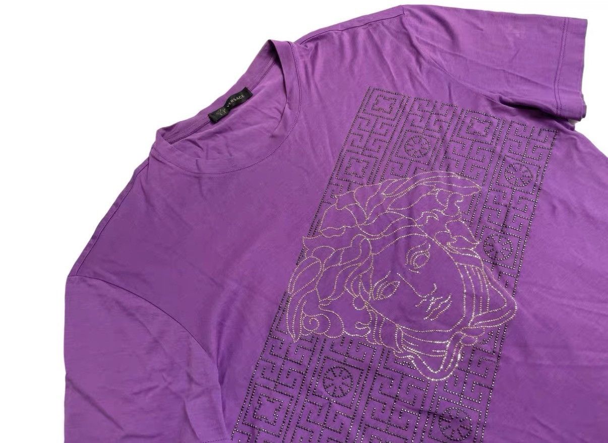 Versace Versace Medusa Head Rhinestone T‑shirt J31 Size US XS / EU 42 / 0 - 2 Thumbnail
