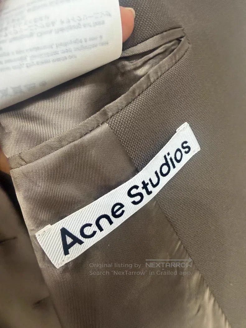 Acne Studios Acne Studios Oversized Coffee Three-Button Blazer Size 4XL / US 24-26 - 4 Thumbnail
