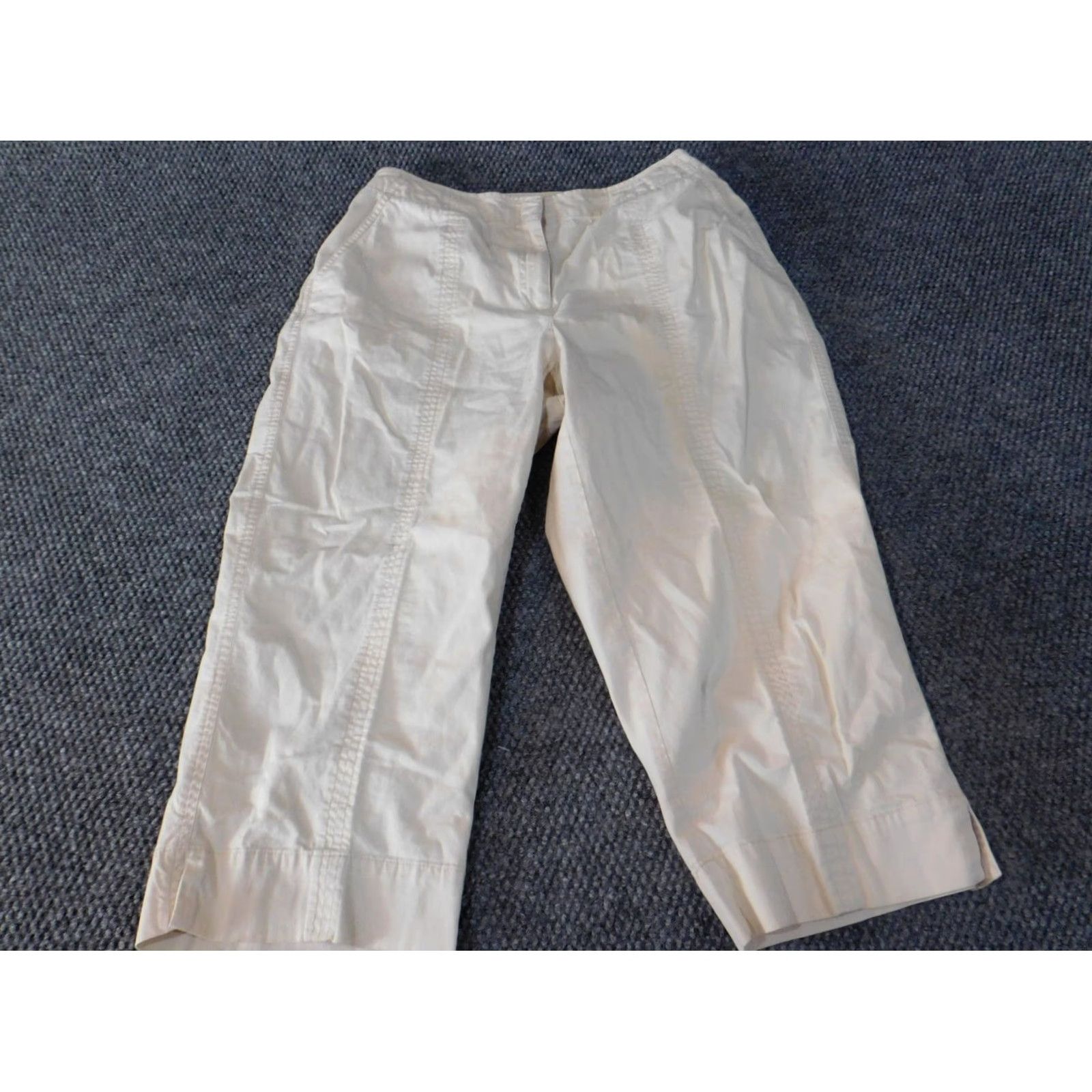 Talbots Talbots Pants 14W Petites Beige Womens Straight Stretch Khaki Pants Women Size 28" / US 6 / IT 42 - 7 Thumbnail