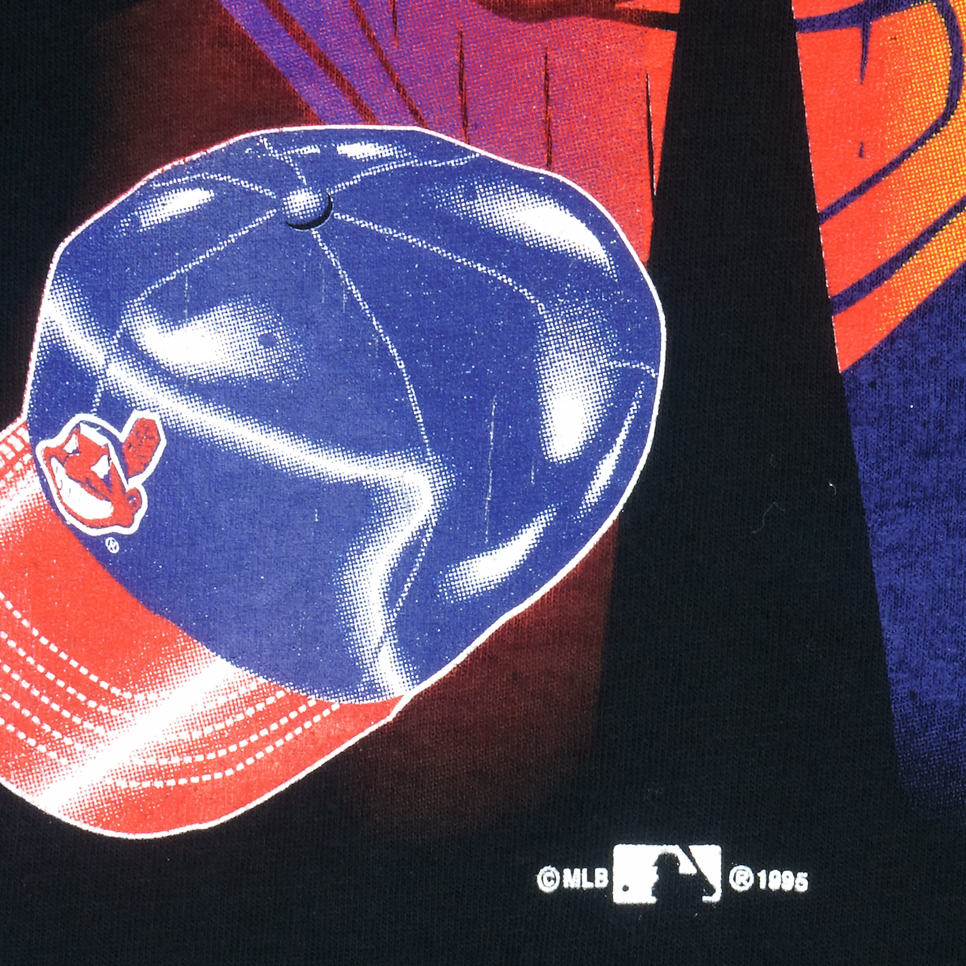 MLB (GTS) - Cleveland Indians Big Logo T-Shirt 1995 Size US M / EU 48-50 / 2 - 4 Thumbnail