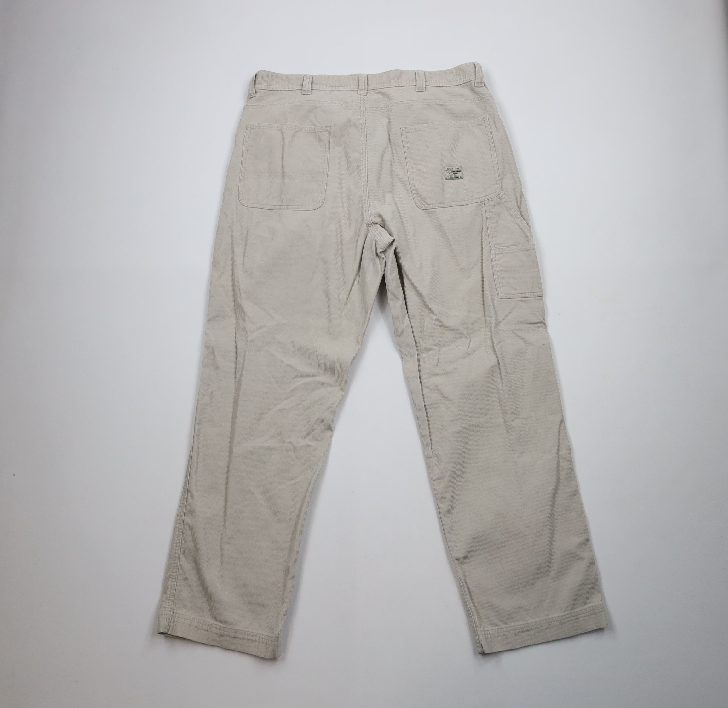 Eddie Bauer × Vintage Vintage 90s Eddie Bauer Wide Leg Corduroy Dungaree Pants Size US 38 / EU 54 - 11 Thumbnail