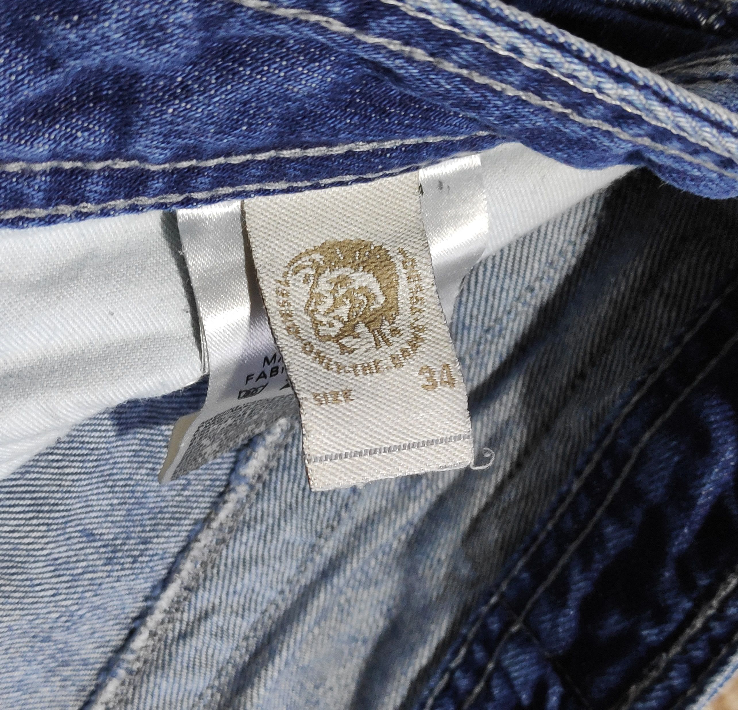 Diesel Diesel Mohawk Logo y2k Vintage Timmen Denim Jeans Straight Size US 34 / EU 50 - 13 Thumbnail