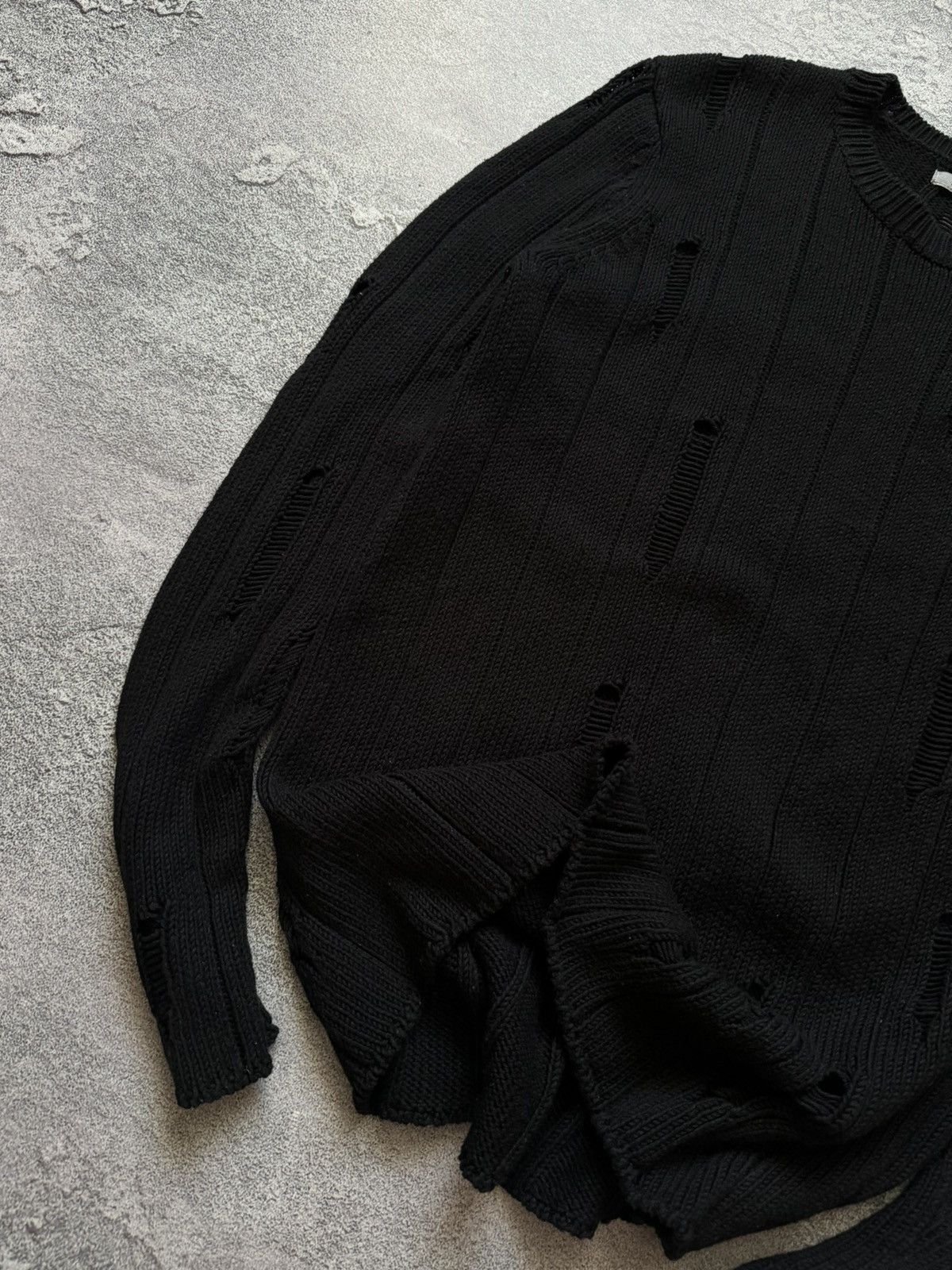 Japanese Brand Poolman S black vintage distressed sweater jumper knitwear Size US S / EU 44-46 / 1 - 3 Thumbnail