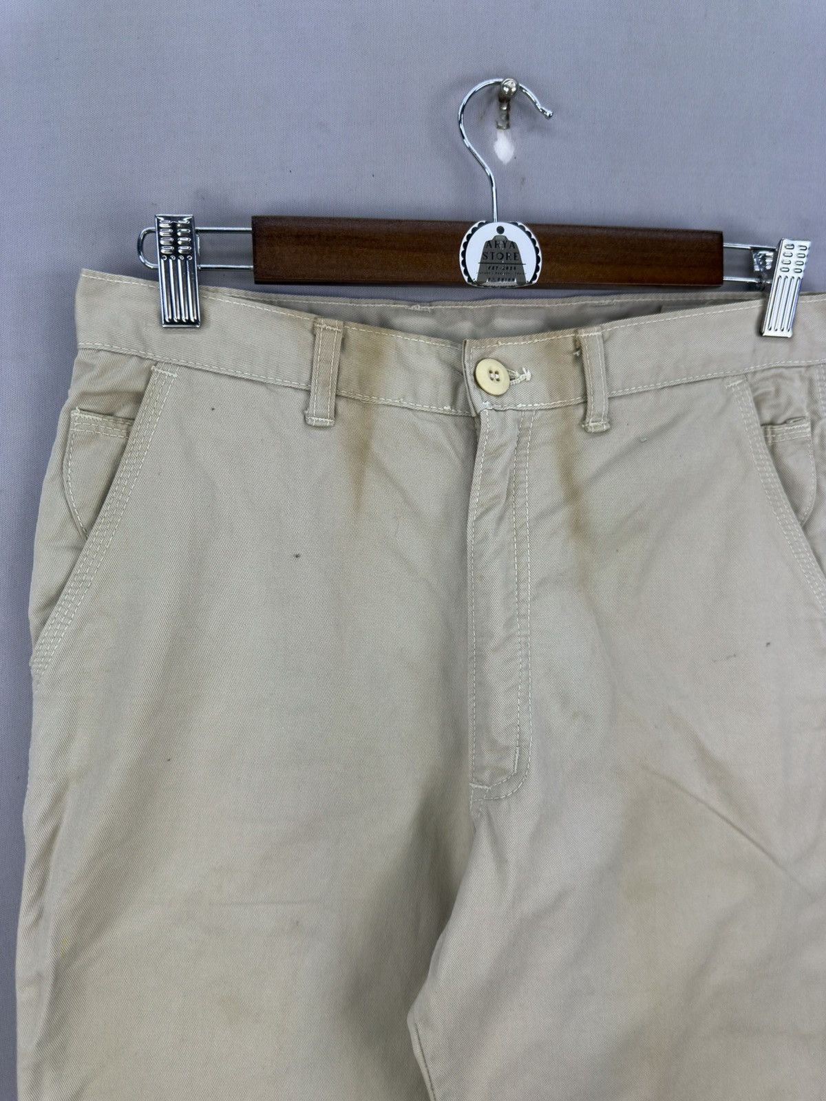 Wrangler Wrangler Straight Cut Khaki Trouser Pants Size US 30 / EU 46 - 2 Thumbnail