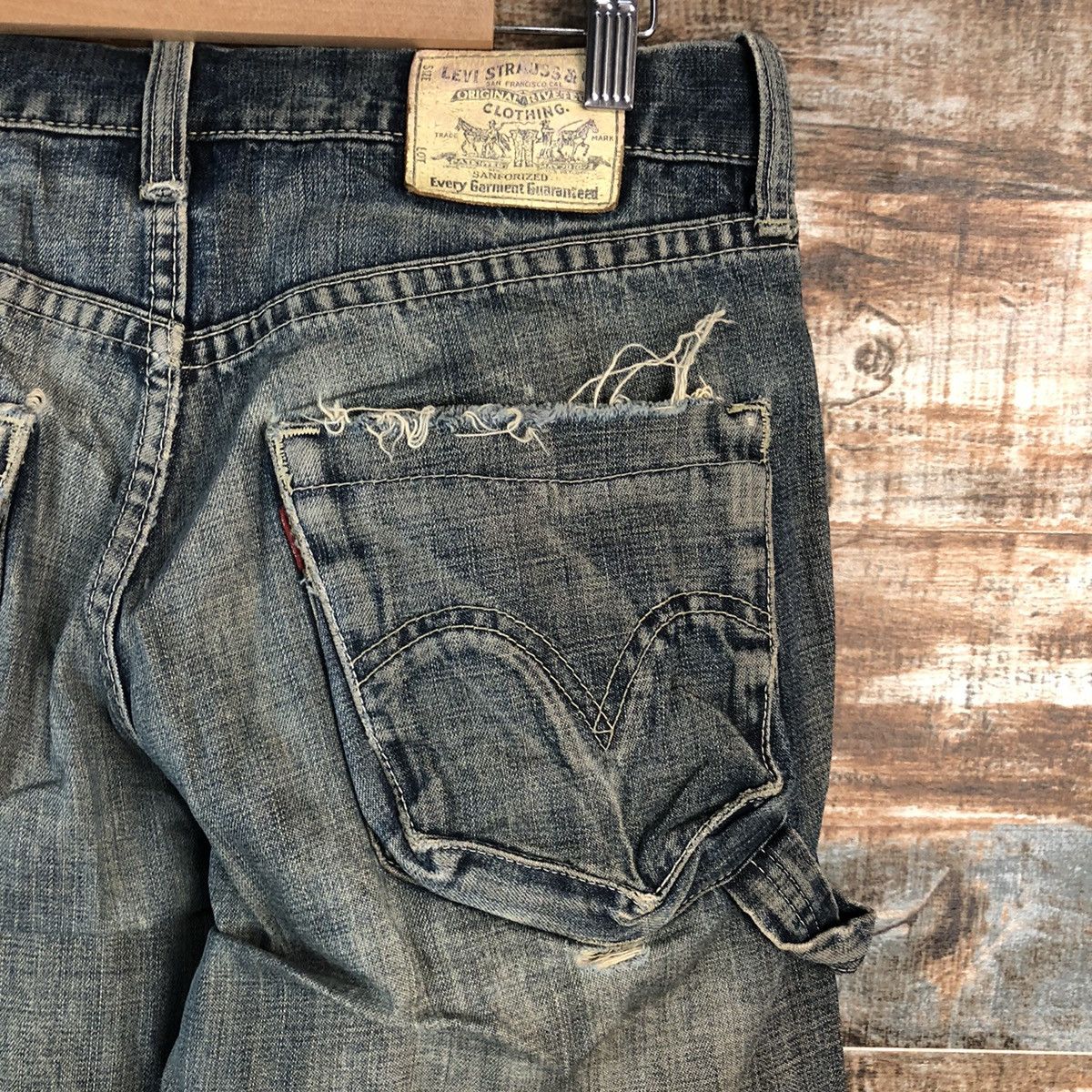 Levi's Levis vintage Black Distressed Denim Pants #A2155 Size US 30 / EU 46 - 17 Thumbnail