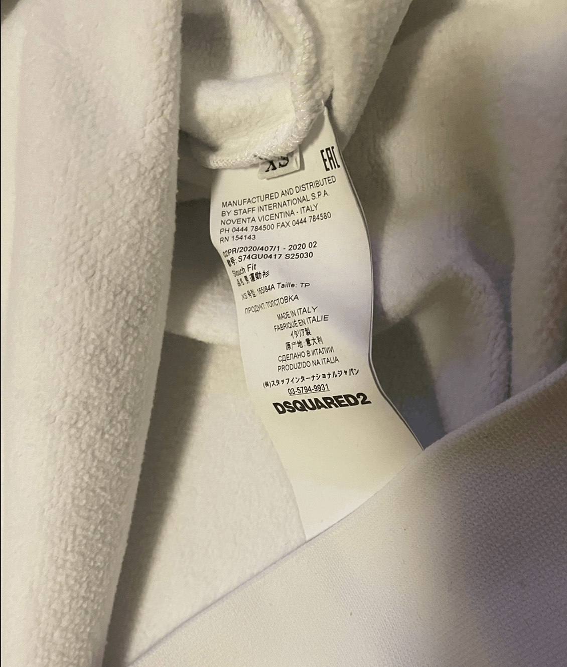 Dsquared2 DSQUARED2 white oversized Sweatshirts hoodie XS Size US XS / EU 42 / 0 - 4 Thumbnail