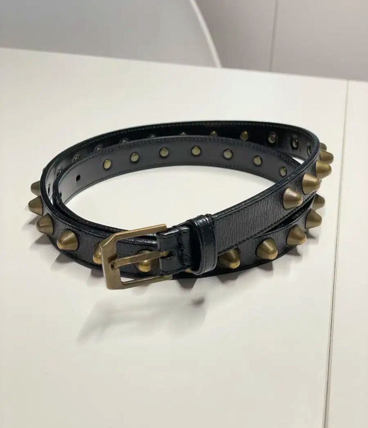 【予約受付中】 Saint Laurent Studded Belt | Grailed 小物