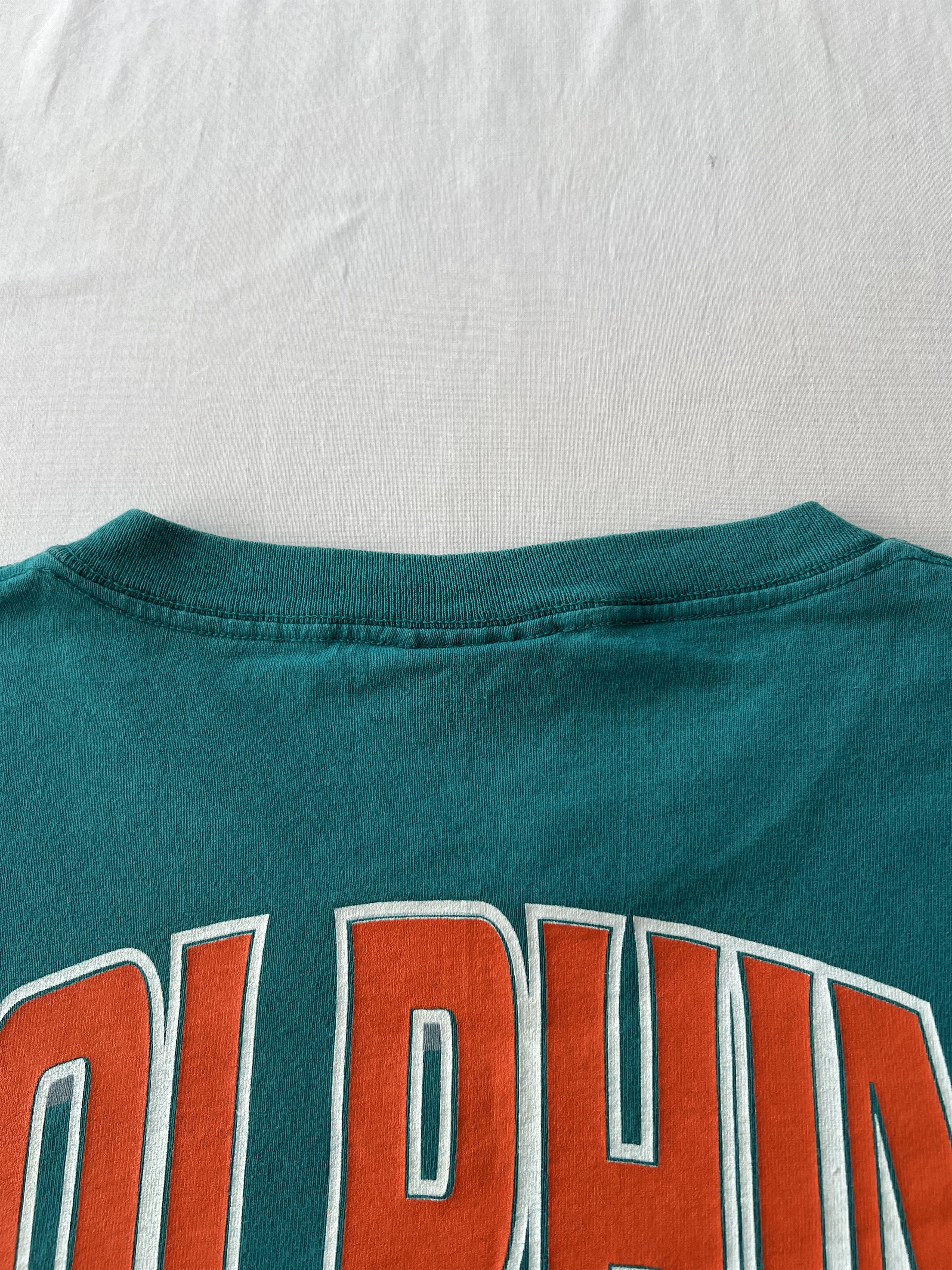 NFL Vintage 1999 Miami Dolphins Tour De Force NFL Reebok T-shirt Size US XL / EU 56 / 4 - 20 Thumbnail